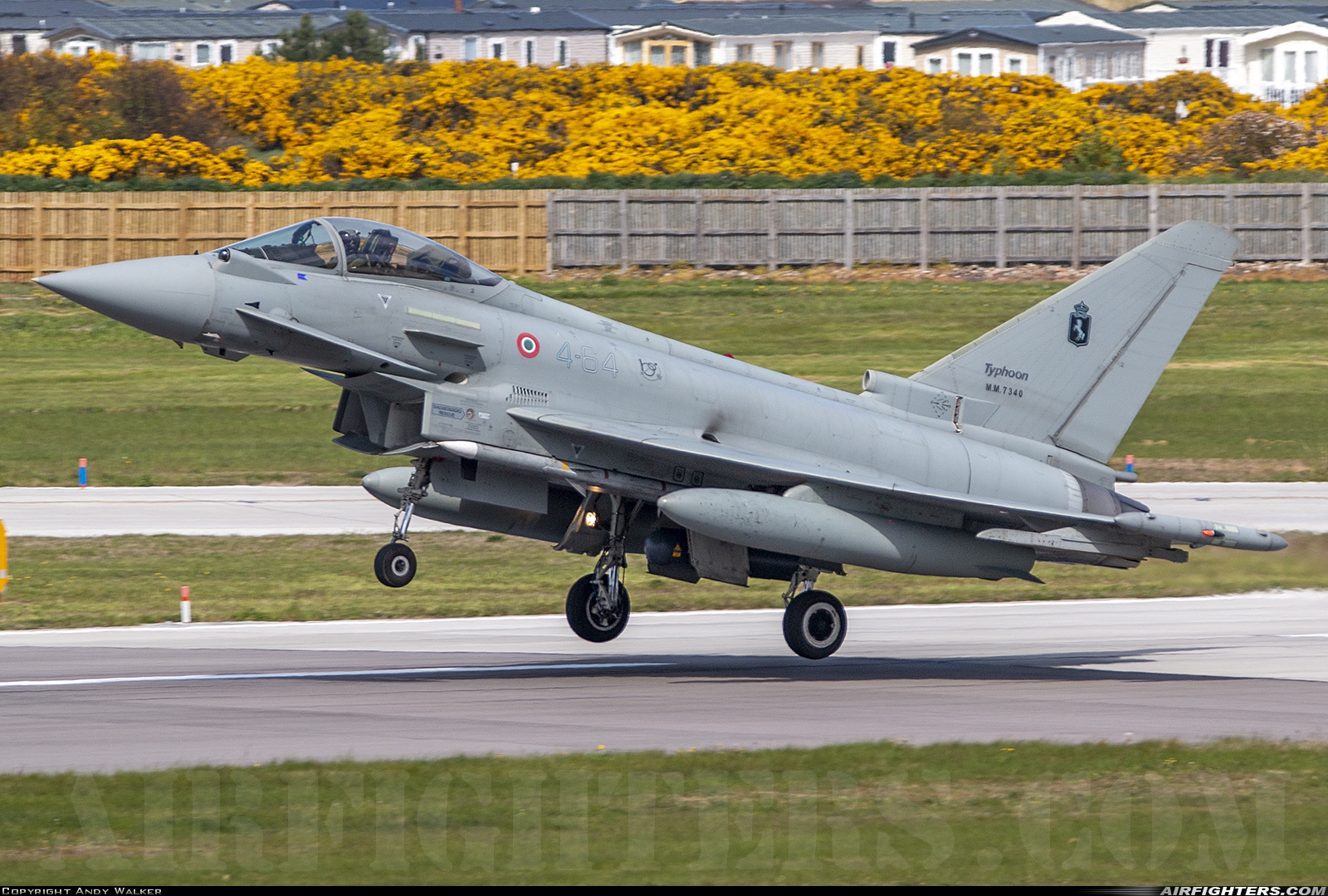 Italy - Air Force Eurofighter F-2000A Typhoon (EF-2000S) MM7340 at Lossiemouth (LMO / EGQS), UK