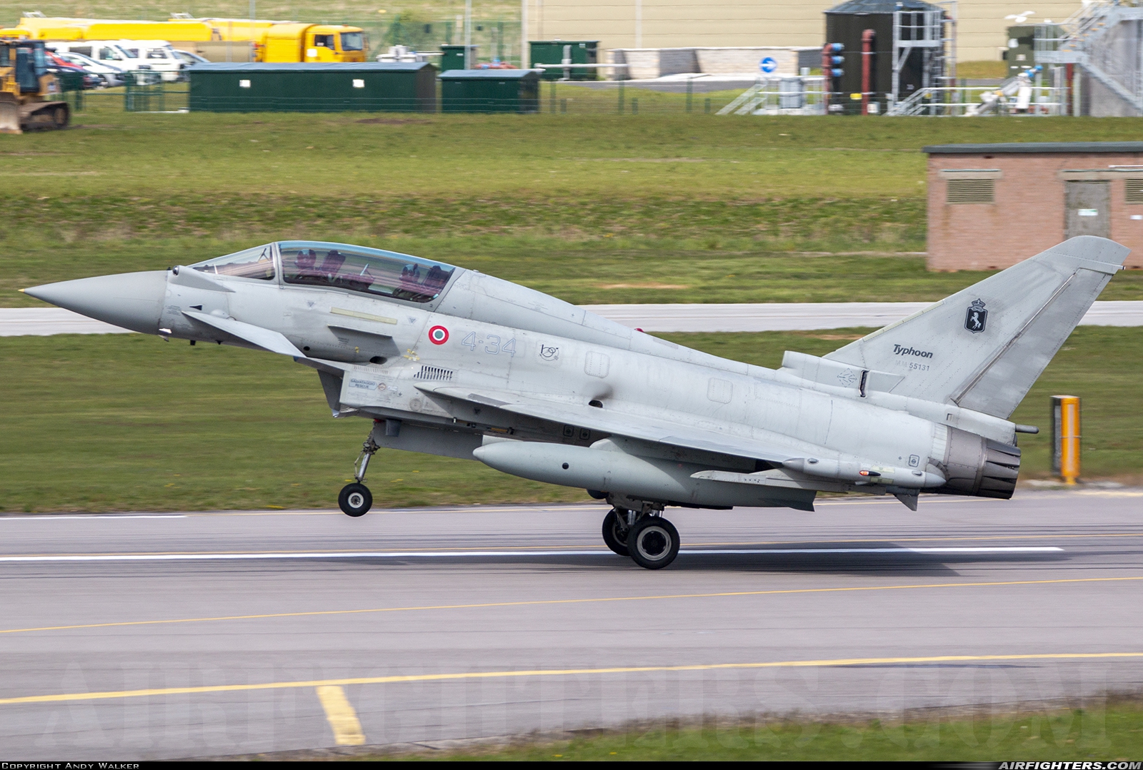 Italy - Air Force Eurofighter TF-2000A Typhoon (EF-2000T) MM55131 at Lossiemouth (LMO / EGQS), UK