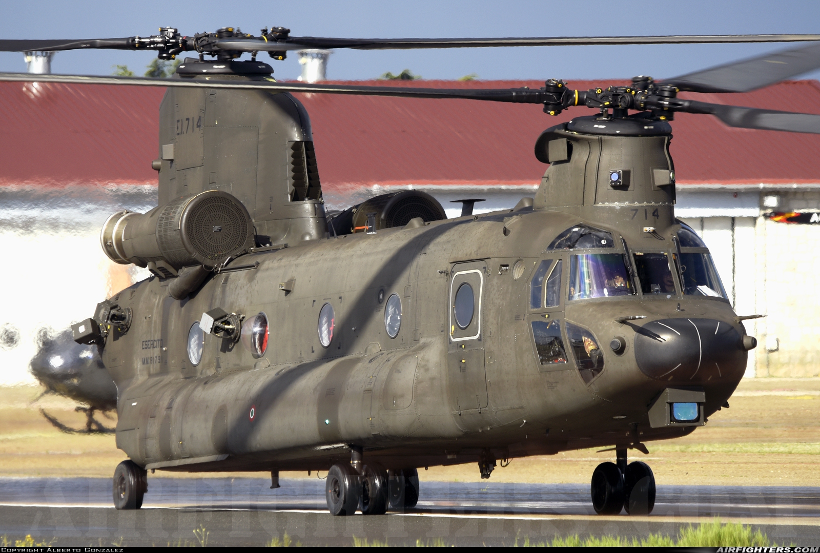 Italy - Army Boeing Vertol CH-47F Chinook MM81791 at Colmenar Viejo (LECV), Spain