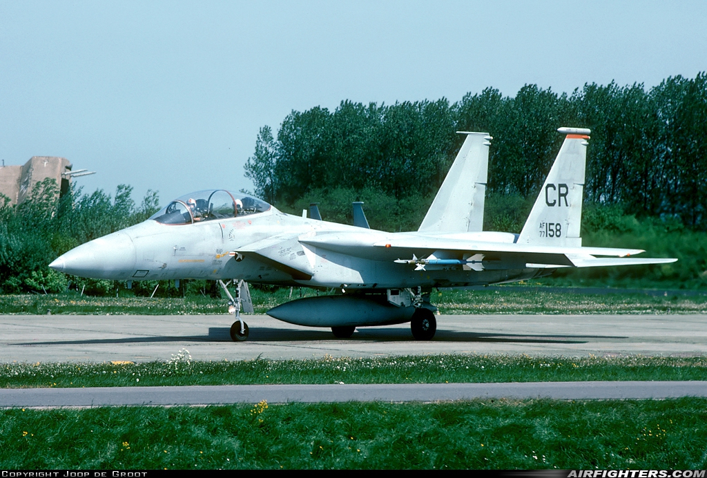 USA - Air Force McDonnell Douglas F-15B Eagle 77-0158 at Leeuwarden (LWR / EHLW), Netherlands