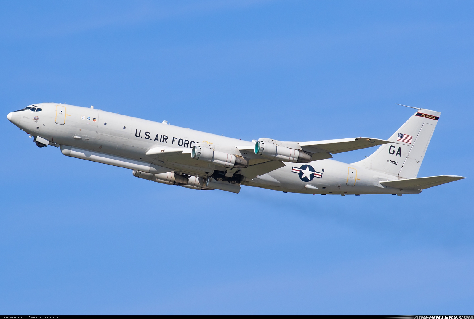 USA - Air Force Boeing E-8C Joint Stars 97-0100 at Ramstein (- Landstuhl) (RMS / ETAR), Germany