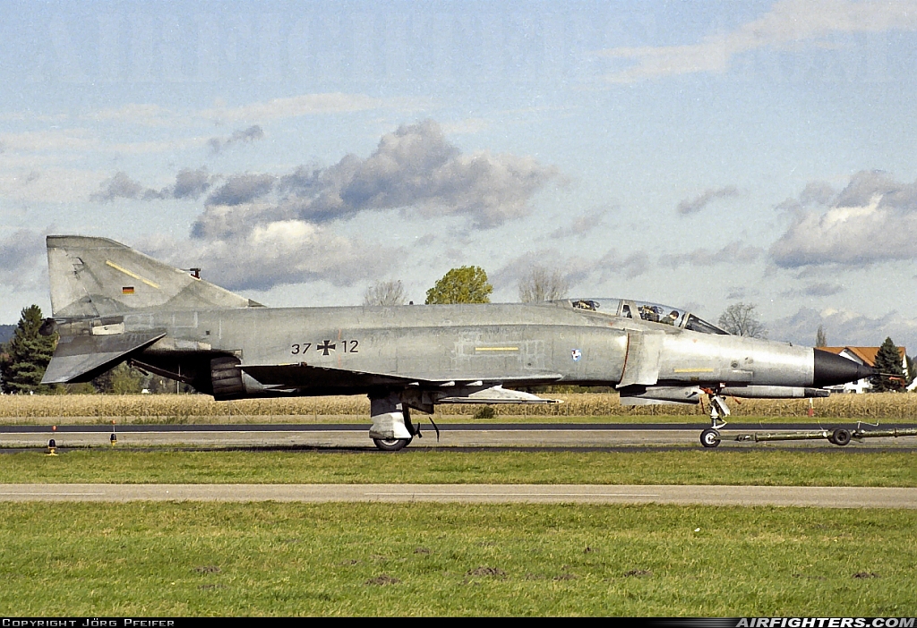 Germany - Air Force McDonnell Douglas F-4F Phantom II 37+12 at Neuburg - Zell (ETSN), Germany
