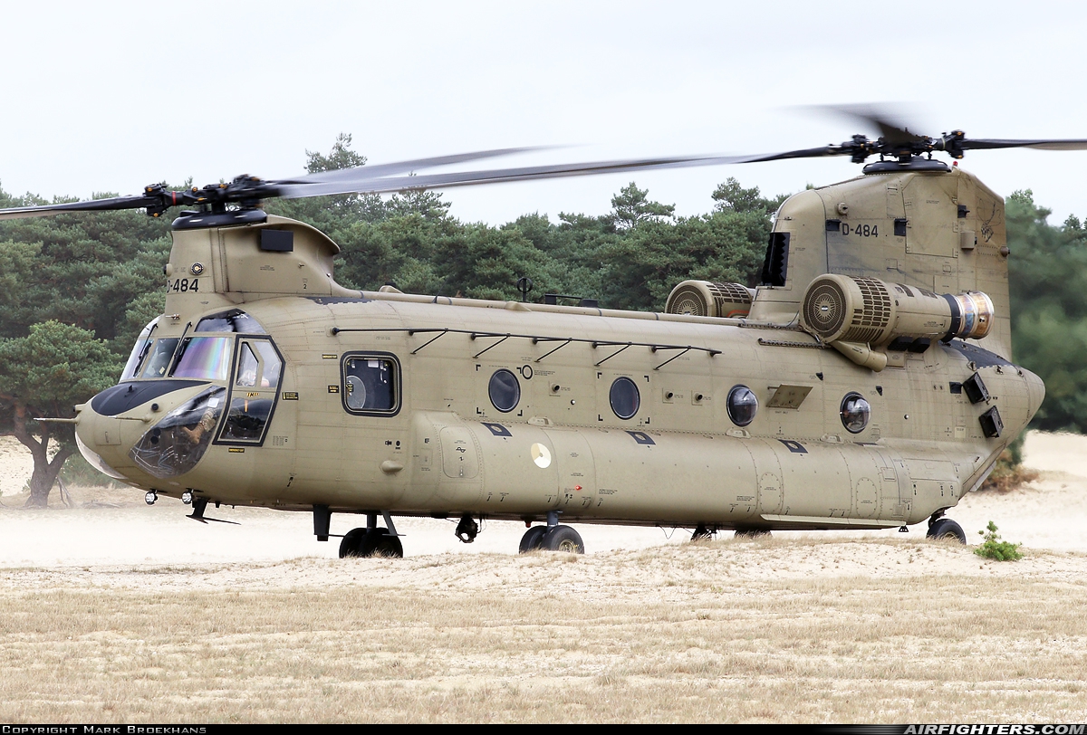 Netherlands - Air Force Boeing Vertol CH-47F Chinook D-484 at Off-Airport - Beekhuizerzand, Netherlands