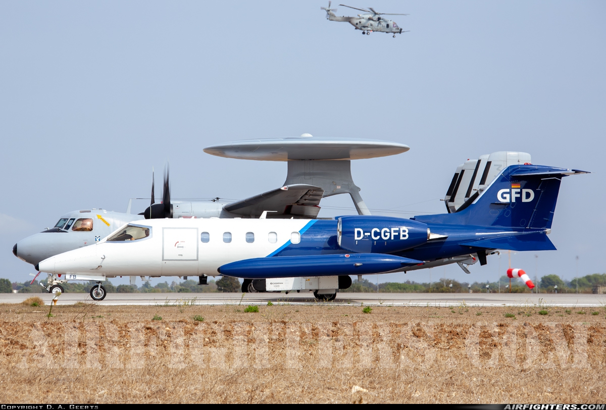 Company Owned - GFD Learjet 35A D-CGFB at Gioia del Colle-Bari (LIBV), Italy