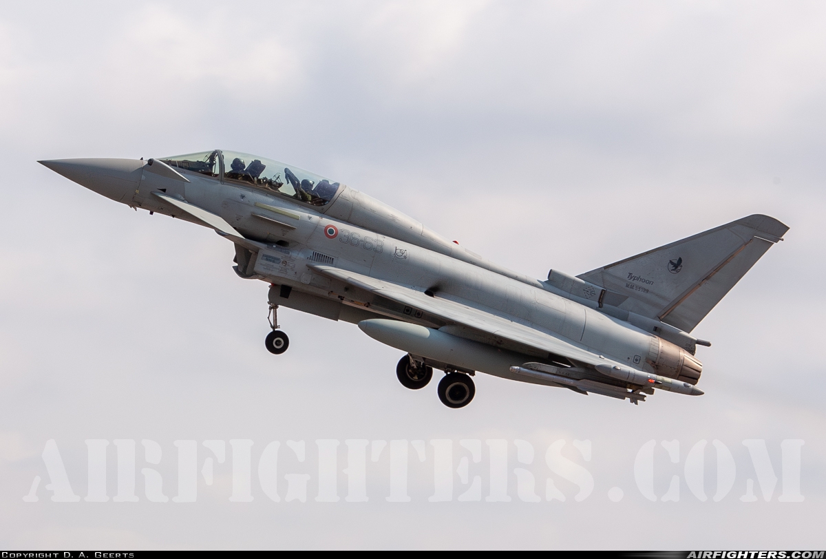 Italy - Air Force Eurofighter TF-2000A Typhoon (EF-2000T) MM55129 at Gioia del Colle-Bari (LIBV), Italy