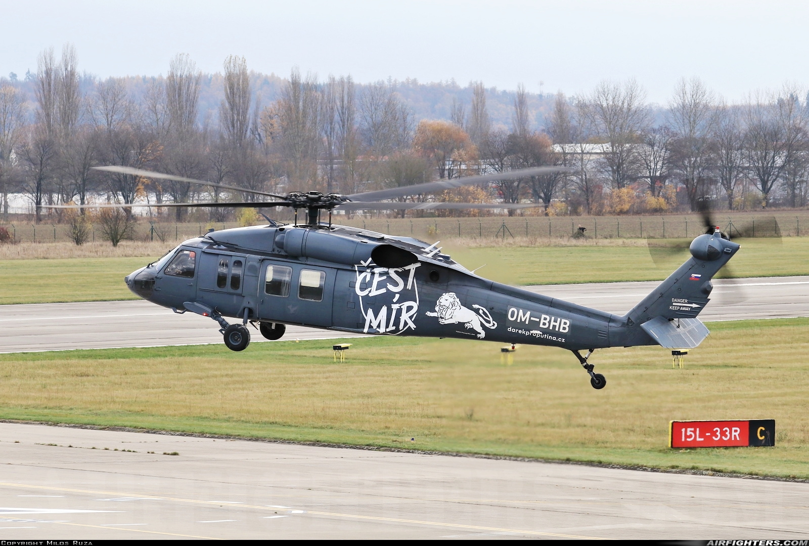 Company Owned - Slovak Training Academy Sikorsky UH-60M Black Hawk (S-70A) OM-BHB at Hradec Kralove (LKHK), Czech Republic