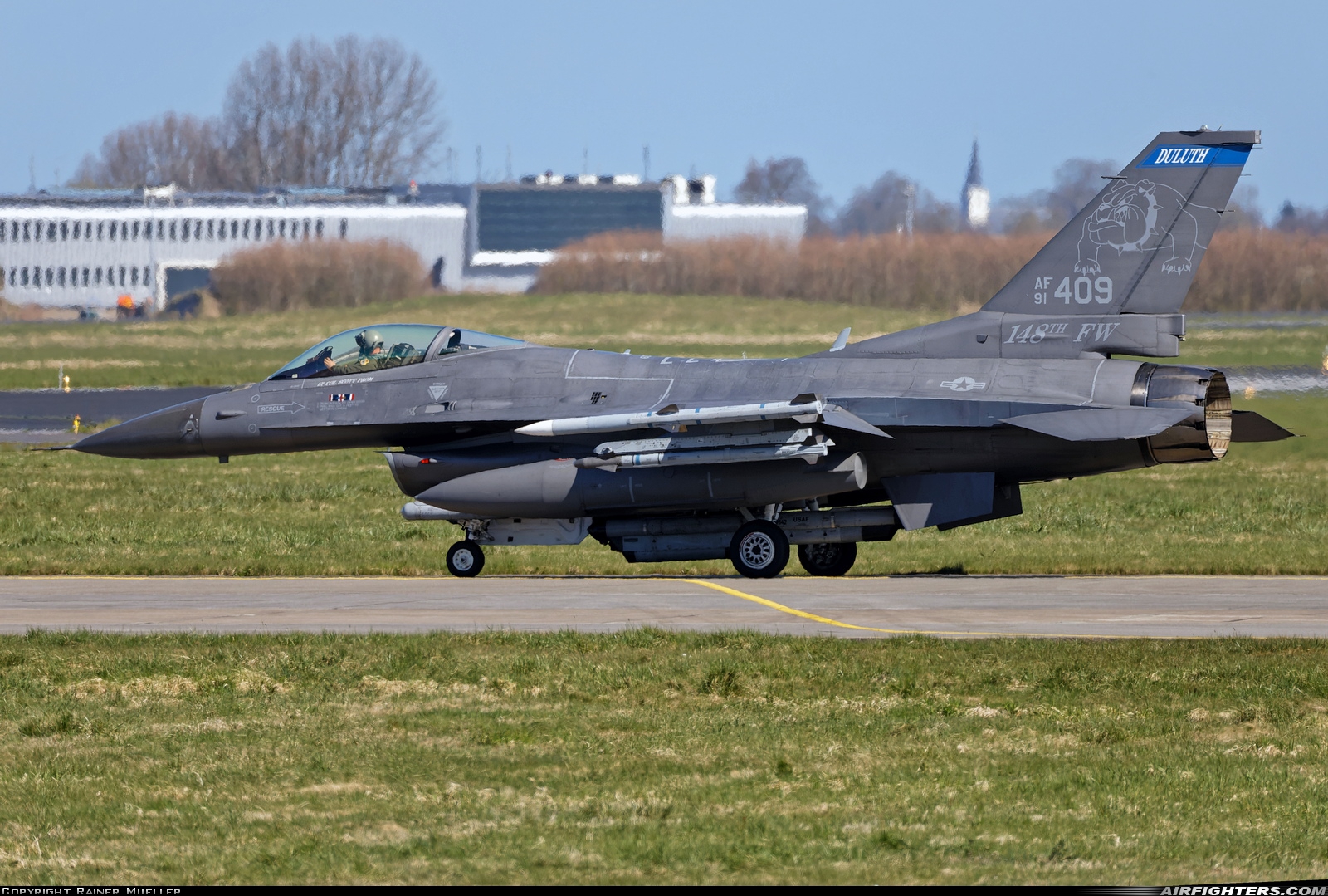 USA - Air Force General Dynamics F-16C Fighting Falcon 91-0409 at Leeuwarden (LWR / EHLW), Netherlands