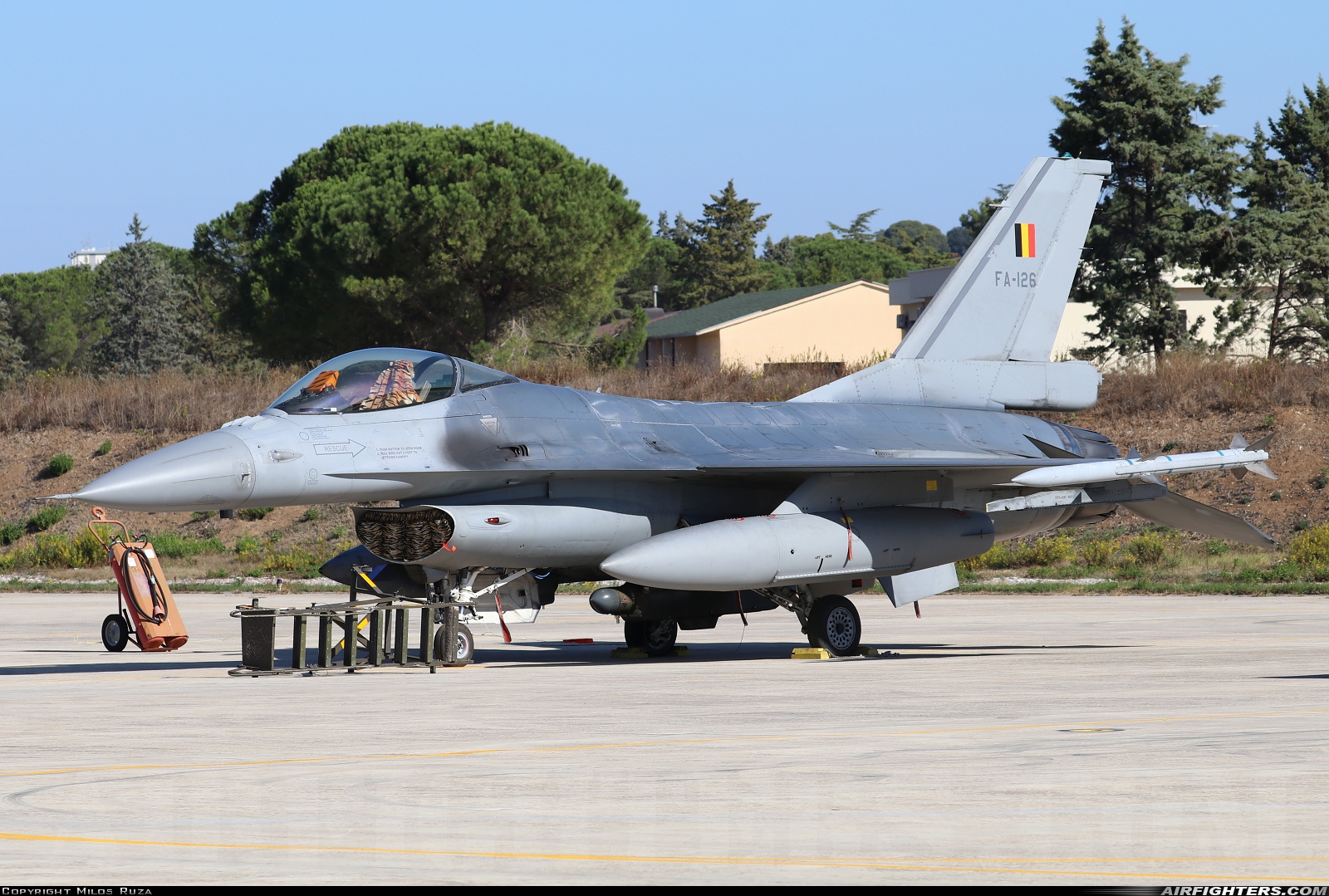 Belgium - Air Force General Dynamics F-16AM Fighting Falcon FA-126 at Gioia del Colle-Bari (LIBV), Italy