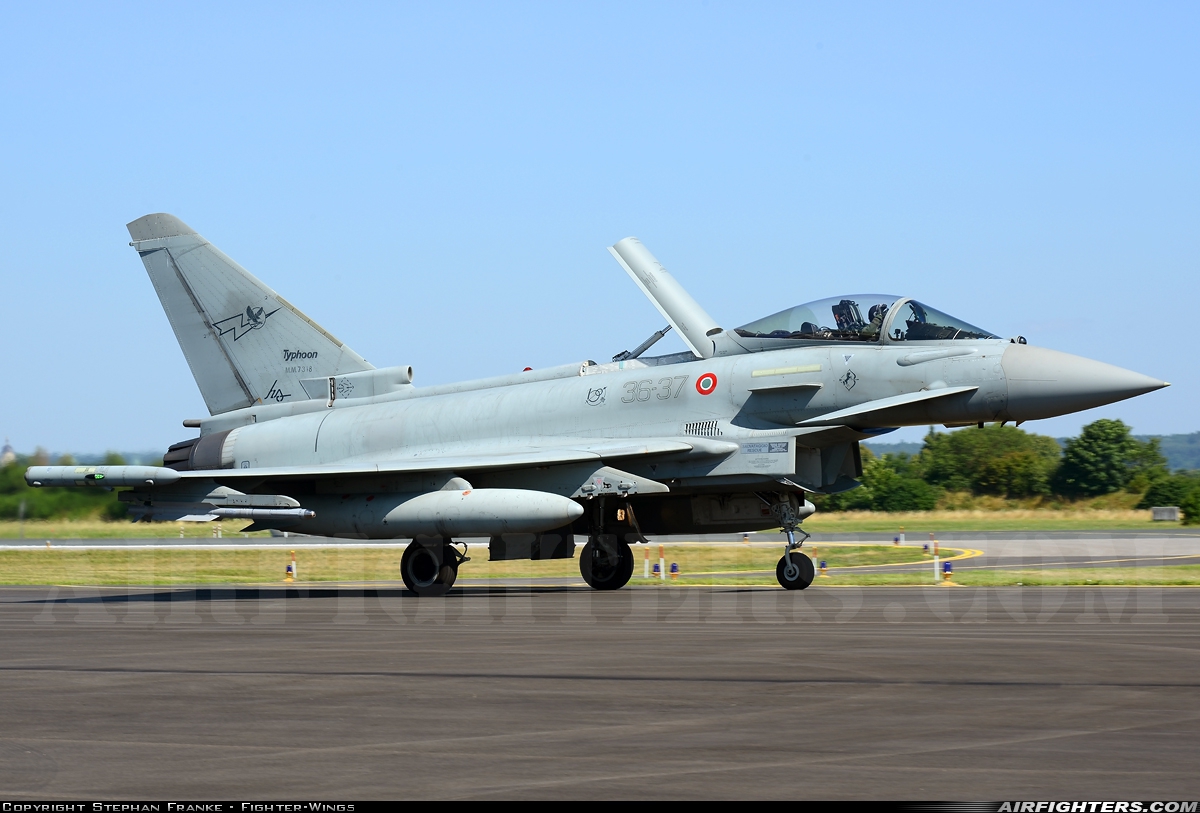 Italy - Air Force Eurofighter F-2000A Typhoon (EF-2000S) MM7318 at Neuburg - Zell (ETSN), Germany