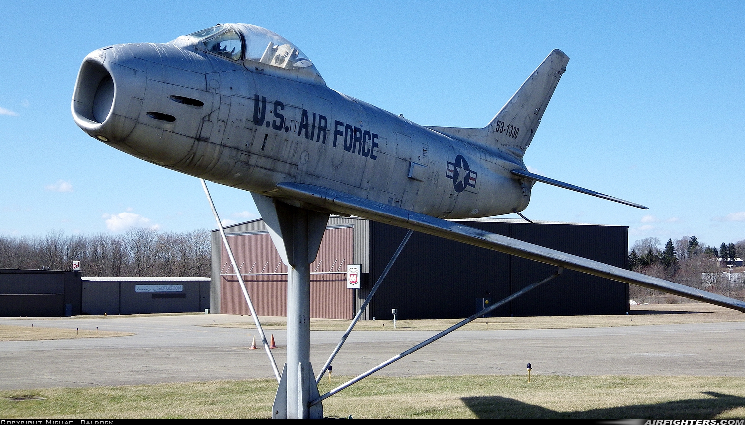 USA - Air Force North American F-86H Sabre 53-1338 at Beaver Falls - Beaver County (BFP / BVI), USA
