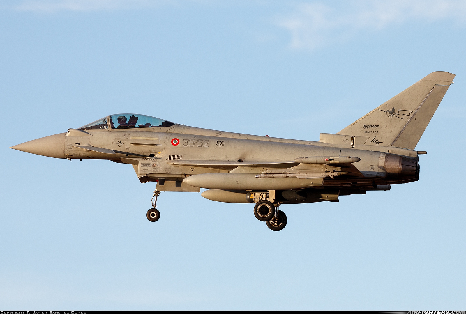 Italy - Air Force Eurofighter F-2000A Typhoon (EF-2000S) MM7329 at Albacete (- Los Llanos) (LEAB), Spain