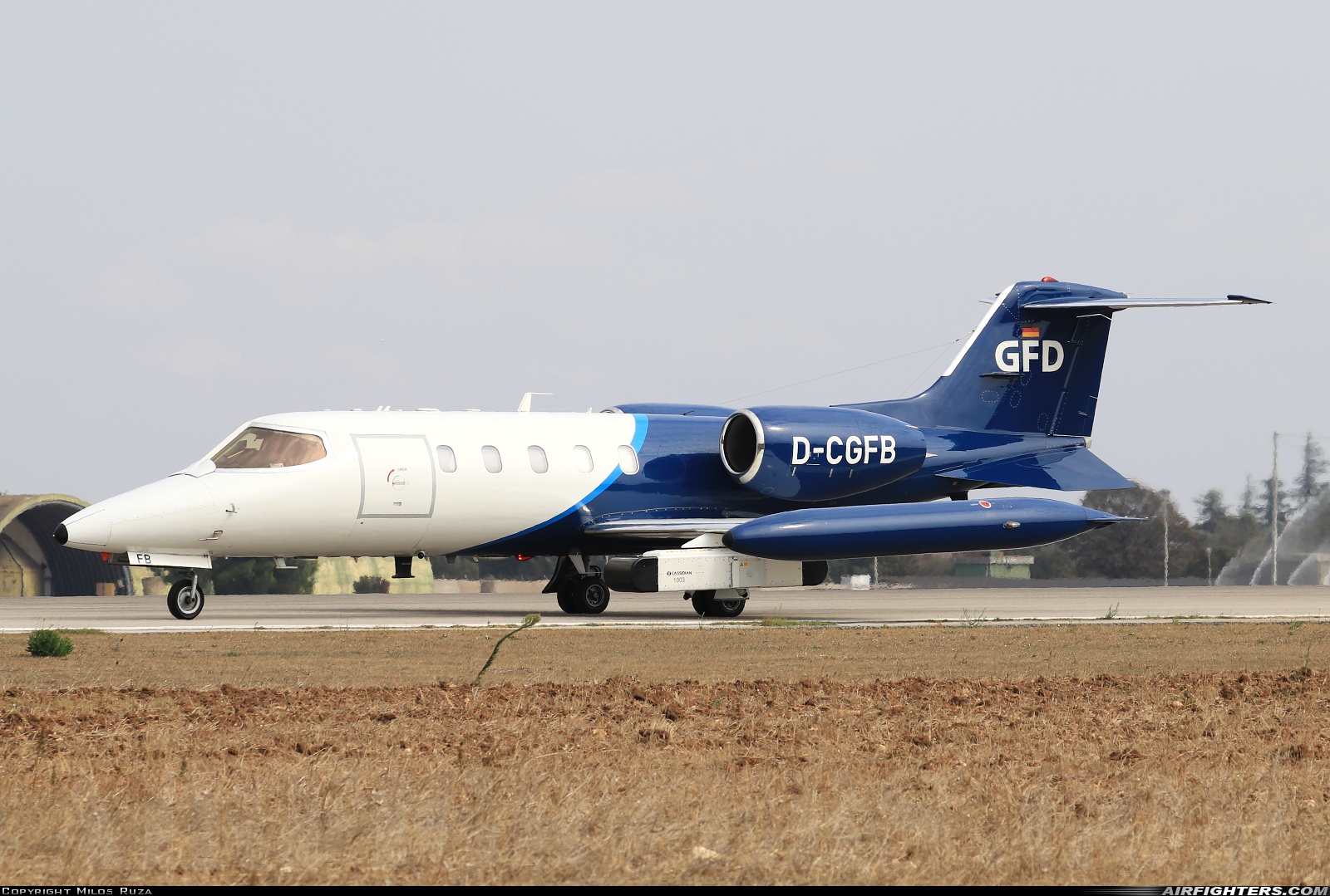 Company Owned - GFD Learjet 35A D-CGFB at Gioia del Colle-Bari (LIBV), Italy