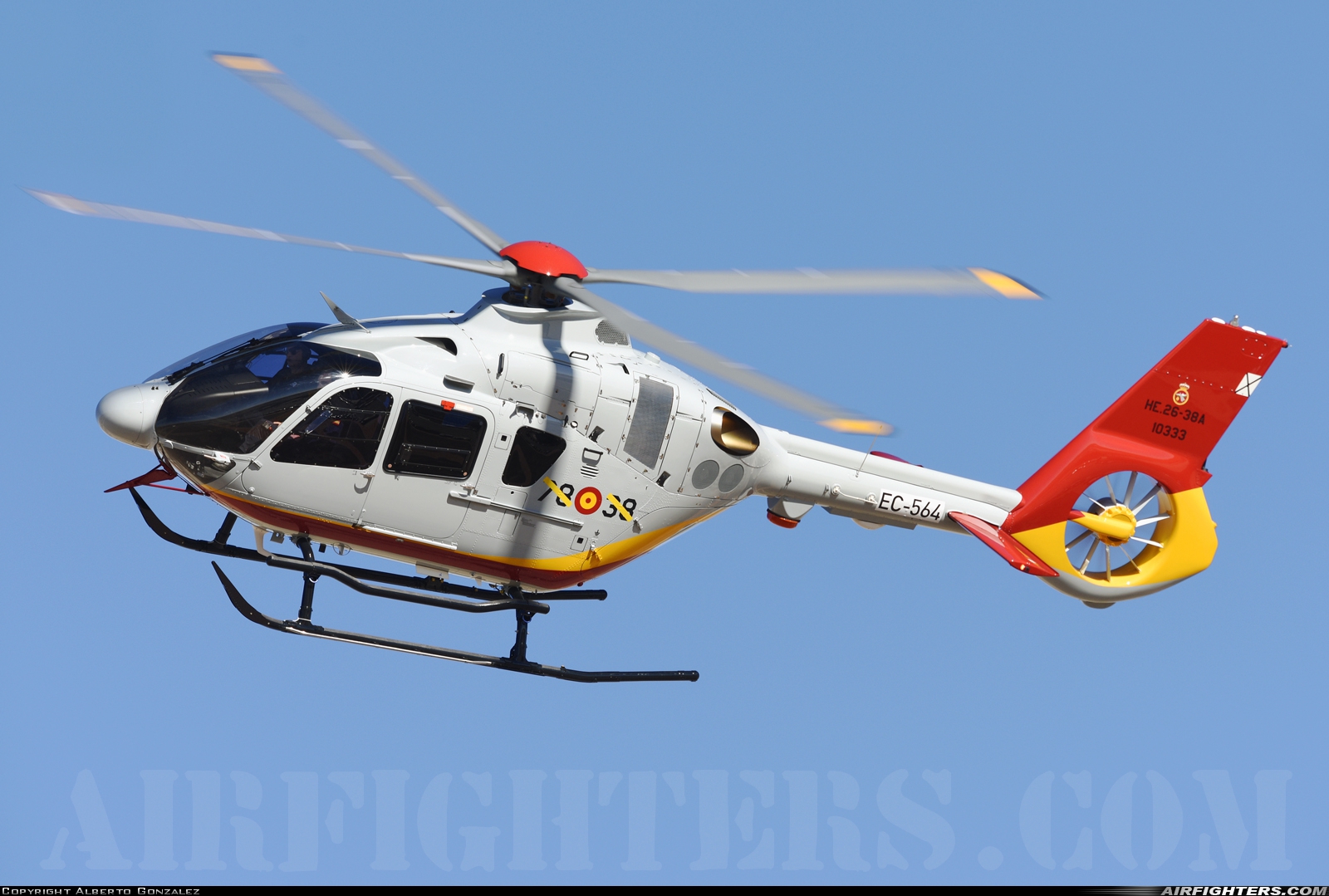 Spain - Air Force Eurocopter EC-135T3 HE.26-38A-10333 at Albacete (- Los Llanos) (LEAB), Spain