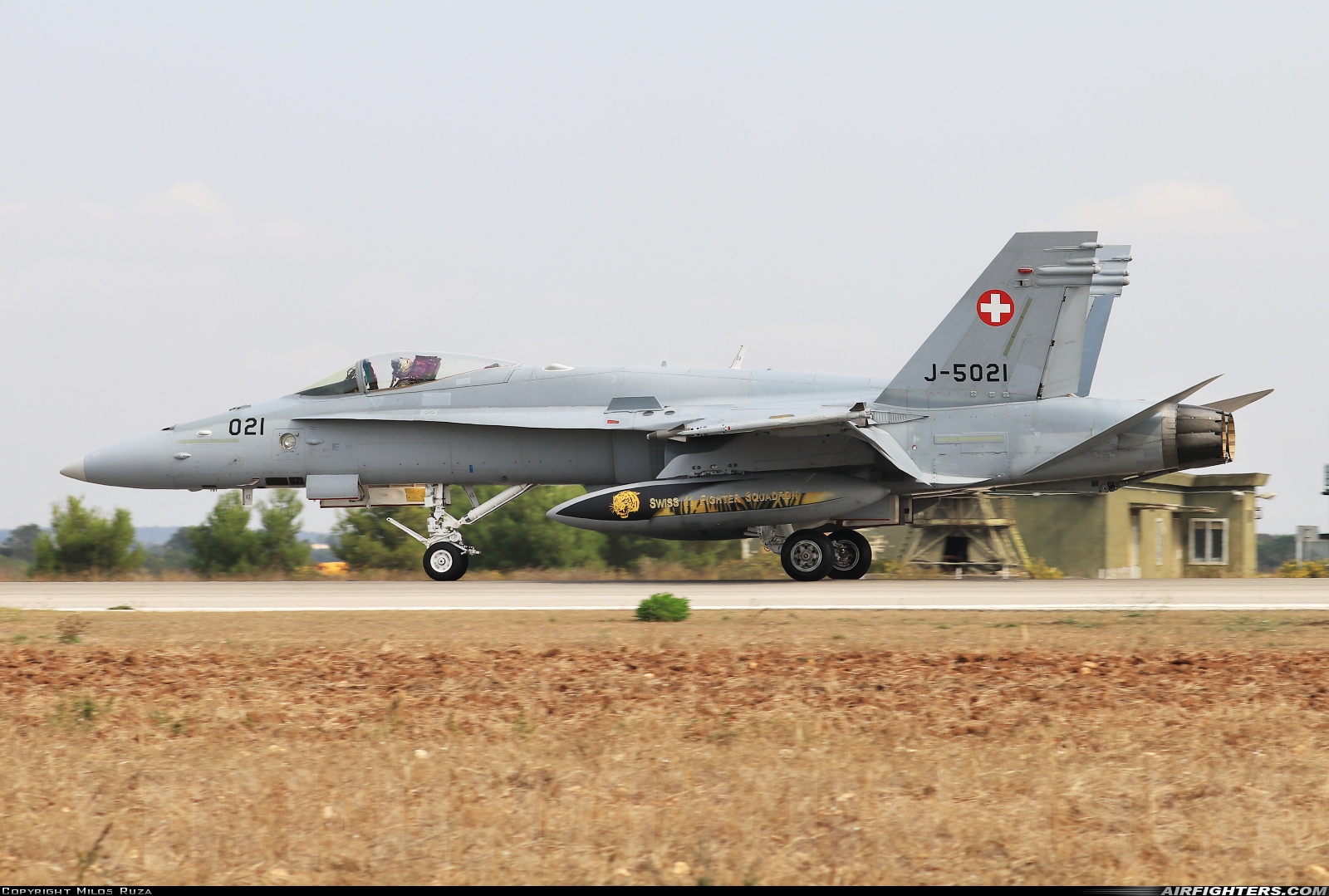 Switzerland - Air Force McDonnell Douglas F/A-18C Hornet J-5021 at Gioia del Colle-Bari (LIBV), Italy