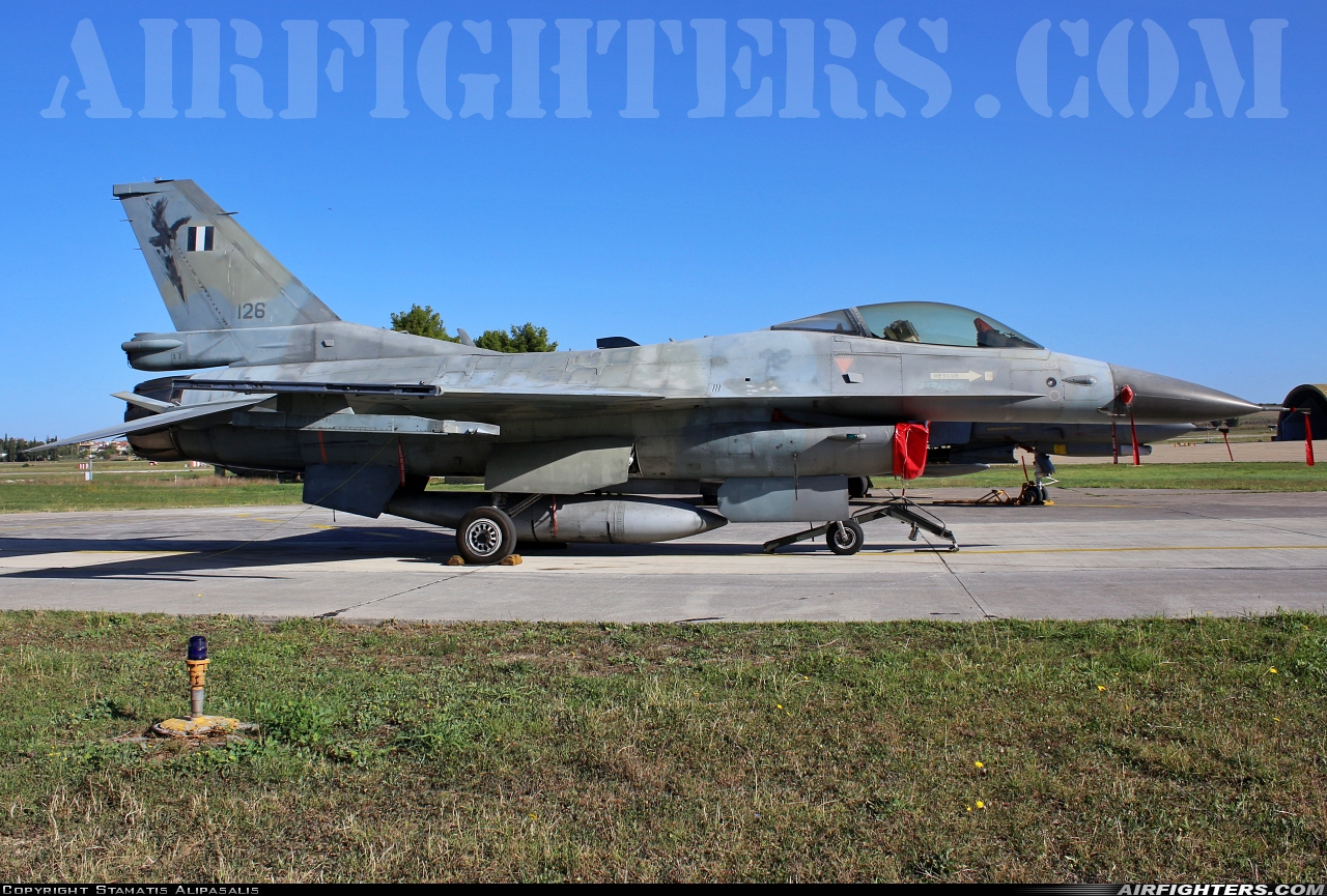 Greece - Air Force General Dynamics F-16C Fighting Falcon 126 at Tanagra (LGTG), Greece