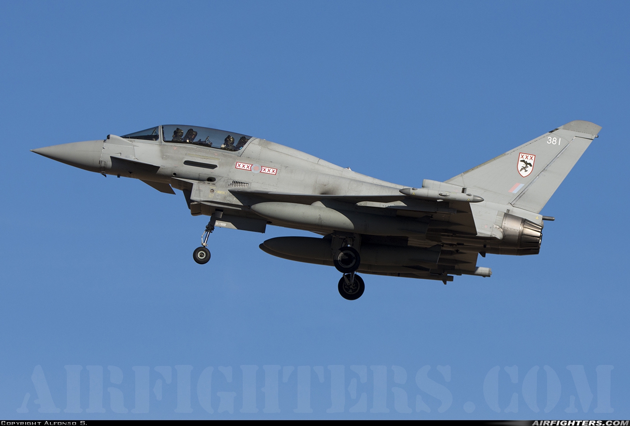 UK - Air Force Eurofighter Typhoon T3 ZK381 at Albacete (- Los Llanos) (LEAB), Spain
