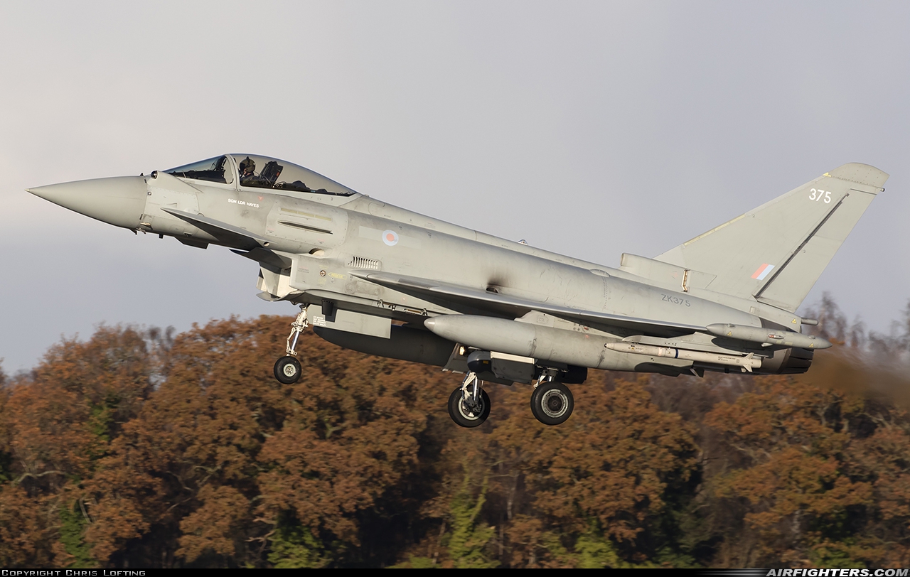 UK - Air Force Eurofighter Typhoon FGR4 ZK375 at Coningsby (EGXC), UK