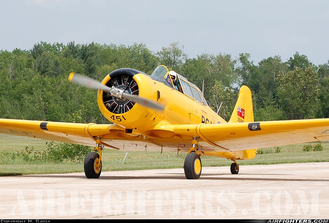 Private - Vintage Wings of Canada Noorduyn AT-16 Harvard IV CF-ROA at Borden (YBN/CYBN), Canada