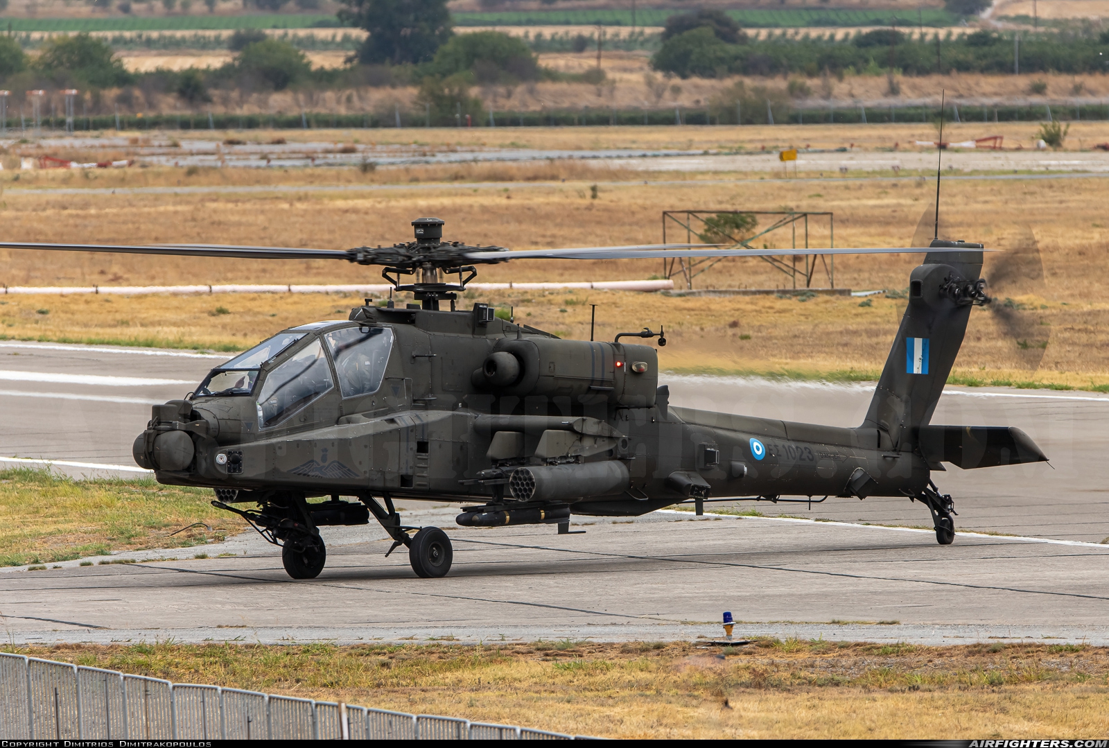 Greece - Army Boeing AH-64DHA Apache Longbow ES1023 at Tanagra (LGTG), Greece
