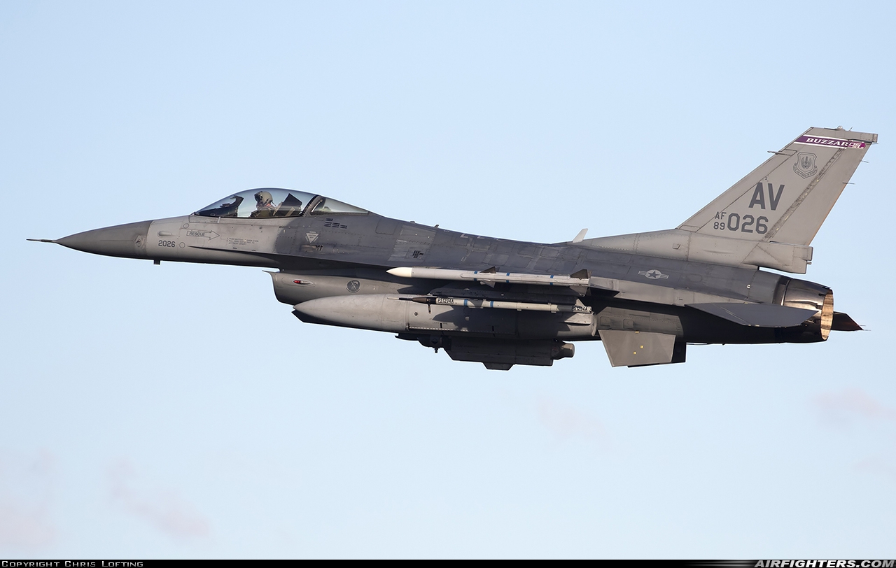 USA - Air Force General Dynamics F-16C Fighting Falcon 89-2026 at Treviso - Istrana (Vittorio Bragadin) (LIPS), Italy