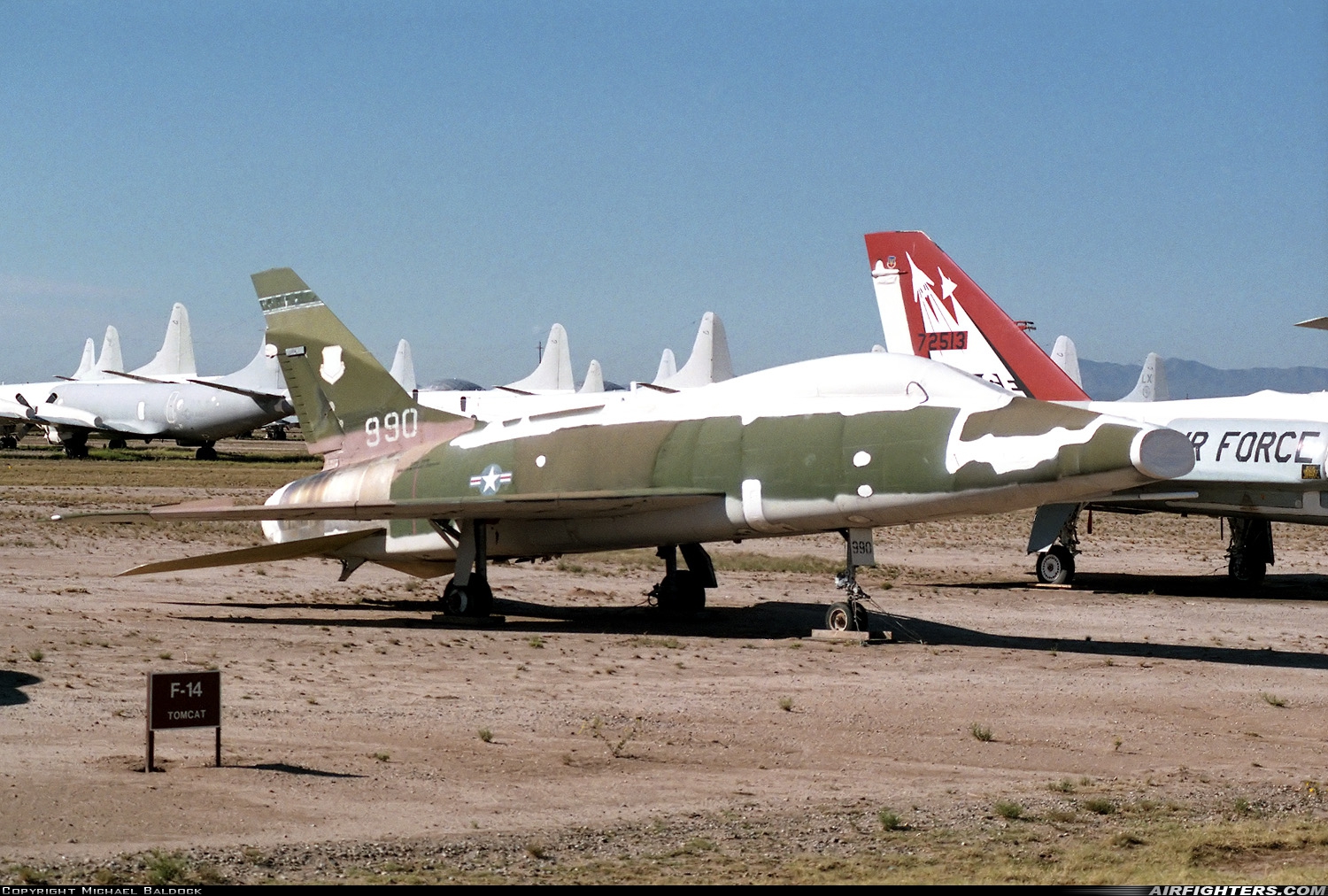 USA - Air Force North American F-100F Super Sabre 56-3990 at Tucson - Davis-Monthan AFB (DMA / KDMA), USA