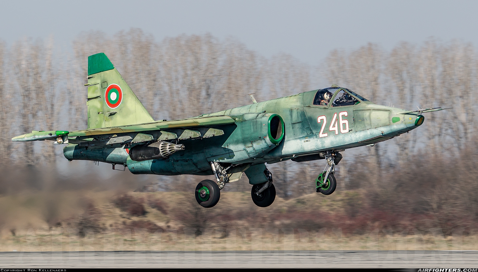 Bulgaria - Air Force Sukhoi Su-25K 246 at Graf Ignatievo (LBPG), Bulgaria