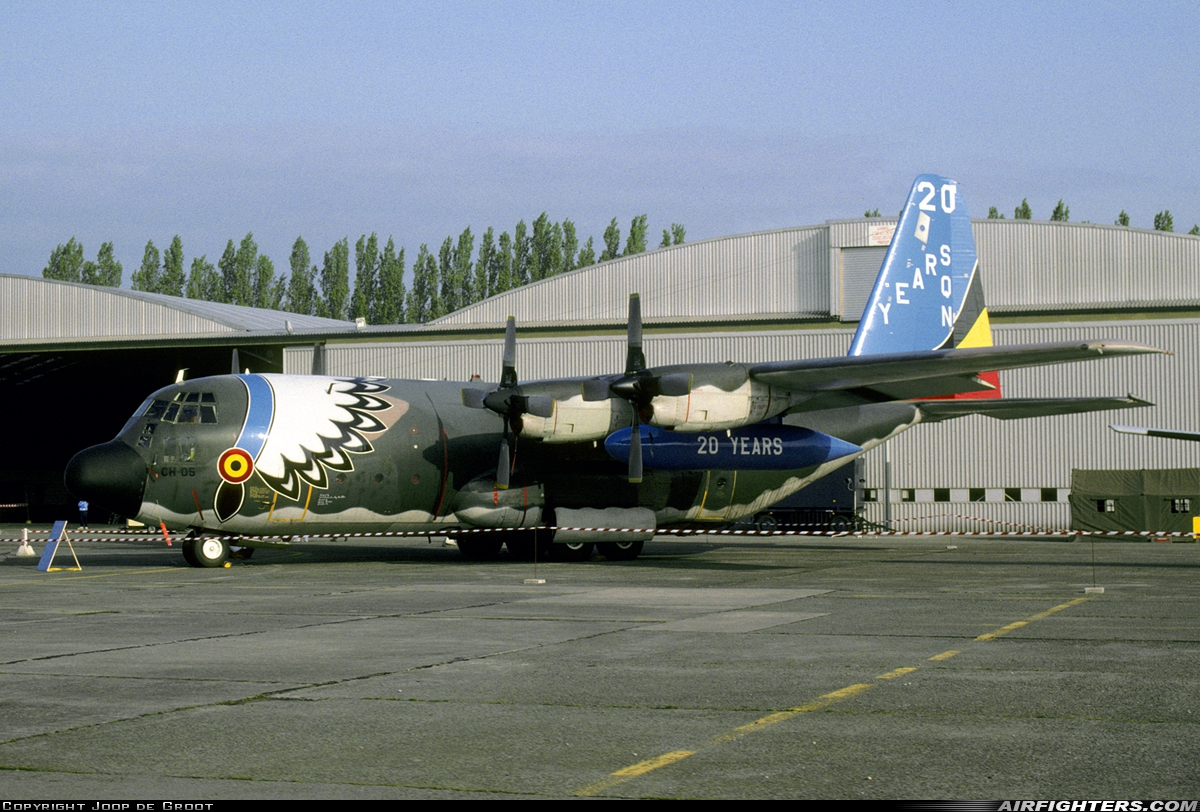 Belgium - Air Force Lockheed C-130H Hercules (L-382) CH-05 at Brussels - National (Zaventem) / Melsbroek (BRU / EBBR / EBMB), Belgium