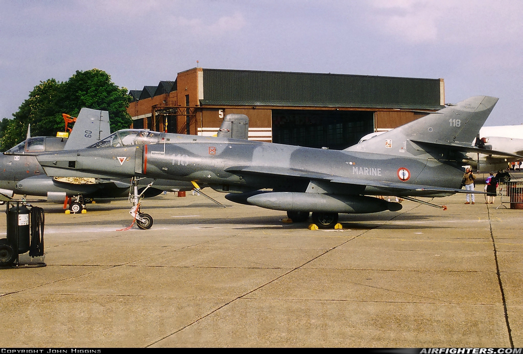France - Navy Dassault Etendard IVP 118 at Mildenhall (MHZ / GXH / EGUN), UK