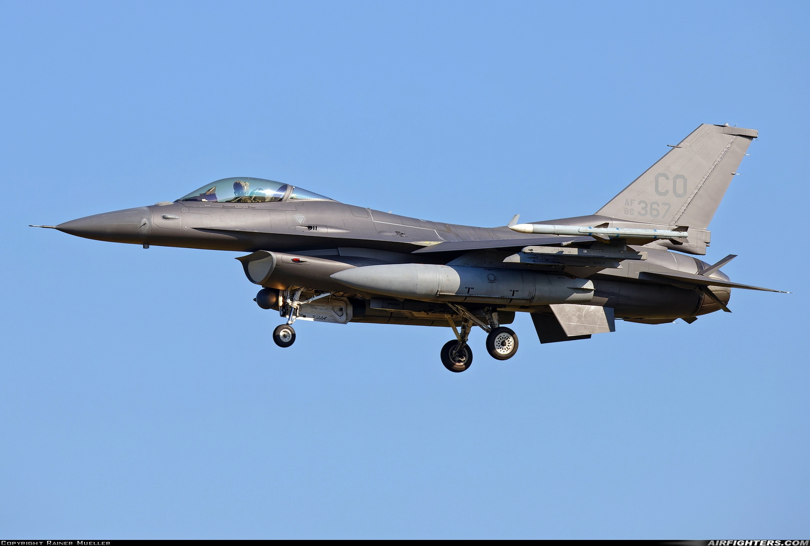 USA - Air Force General Dynamics F-16C Fighting Falcon 86-0367 at Schleswig (- Jagel) (WBG / ETNS), Germany