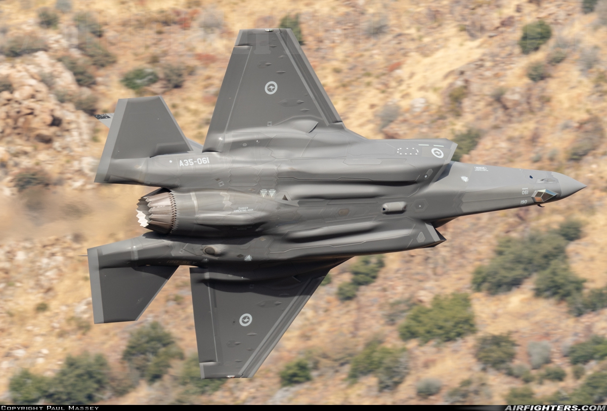Australia - Air Force Lockheed Martin F-35A Lightning II A35-061 at Off-Airport - Kern River Valley, USA
