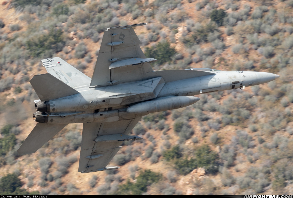 USA - Navy Boeing F/A-18F Super Hornet 165878 at Off-Airport - Kern River Valley, USA