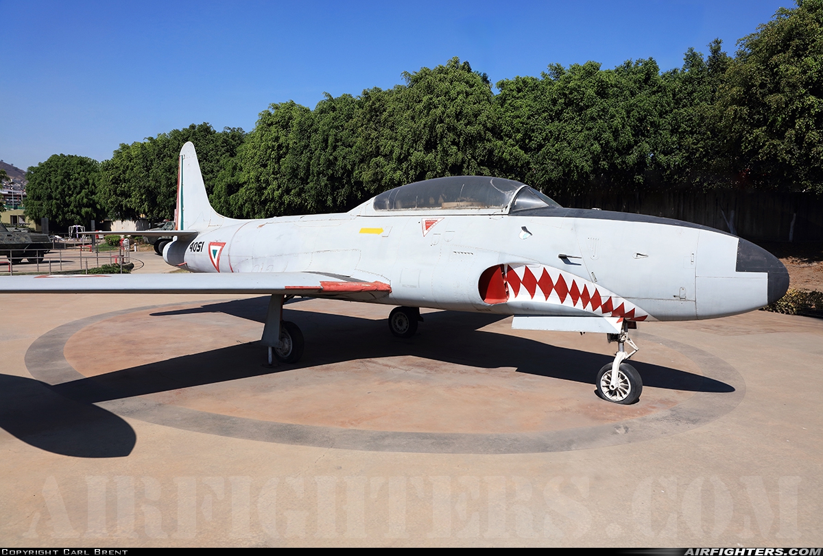 Mexico - Air Force Lockheed T-33A Shooting Star 4051 at Off-Airport - Hacienda del Parque, Mexico