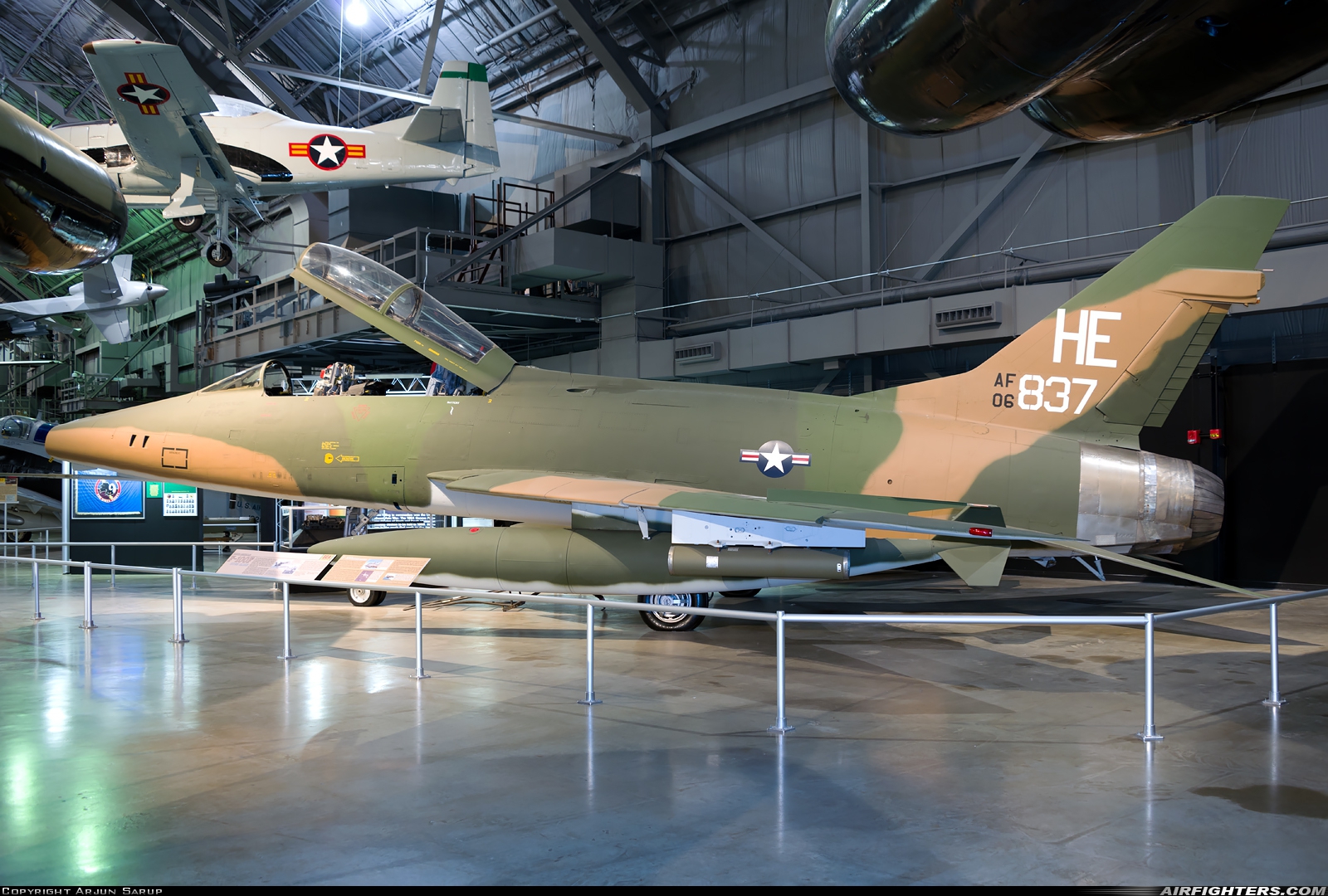 USA - Air Force North American F-100F Super Sabre 56-3837 at Dayton - Wright-Patterson AFB (Patterson AFB) (FFO / KFFO), USA