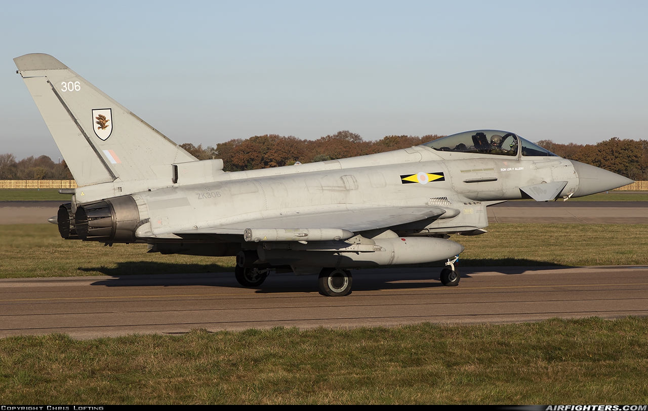 UK - Air Force Eurofighter Typhoon FGR4 ZK306 at Coningsby (EGXC), UK