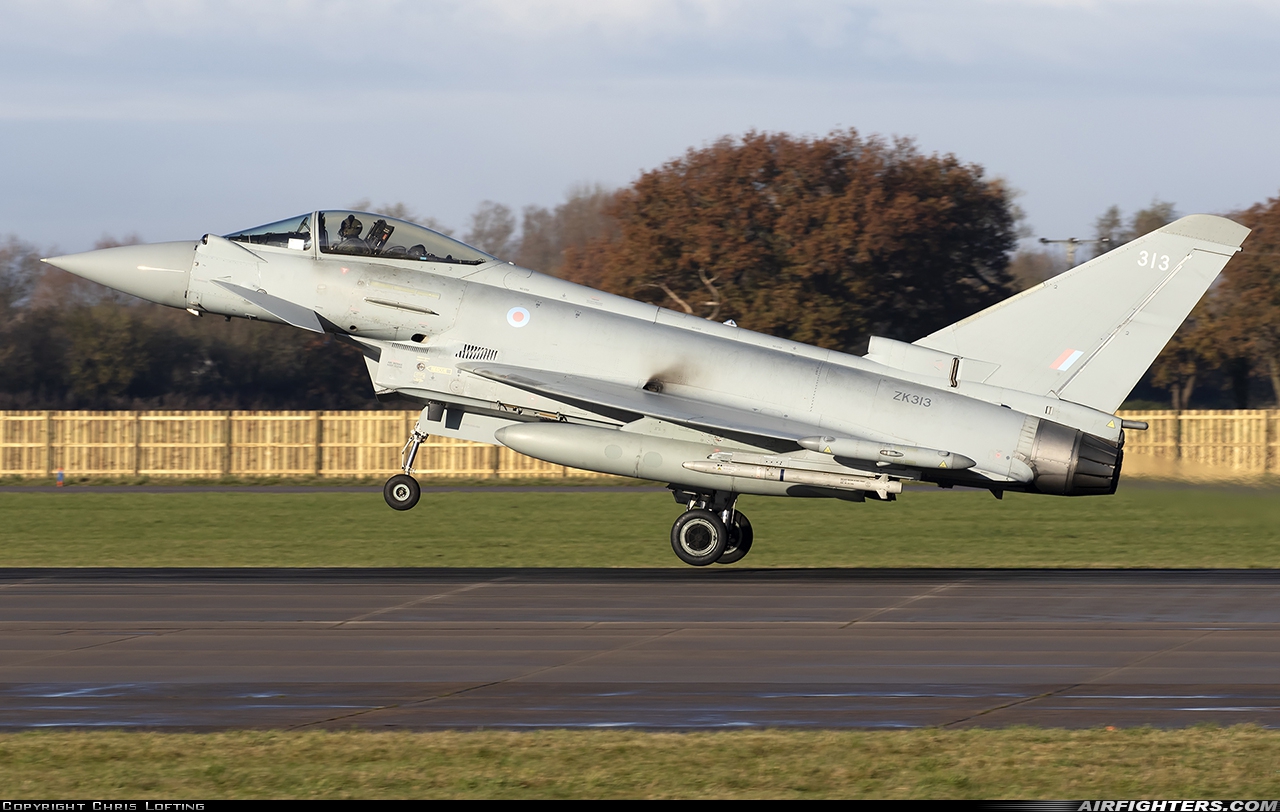UK - Air Force Eurofighter Typhoon FGR4 ZK313 at Coningsby (EGXC), UK