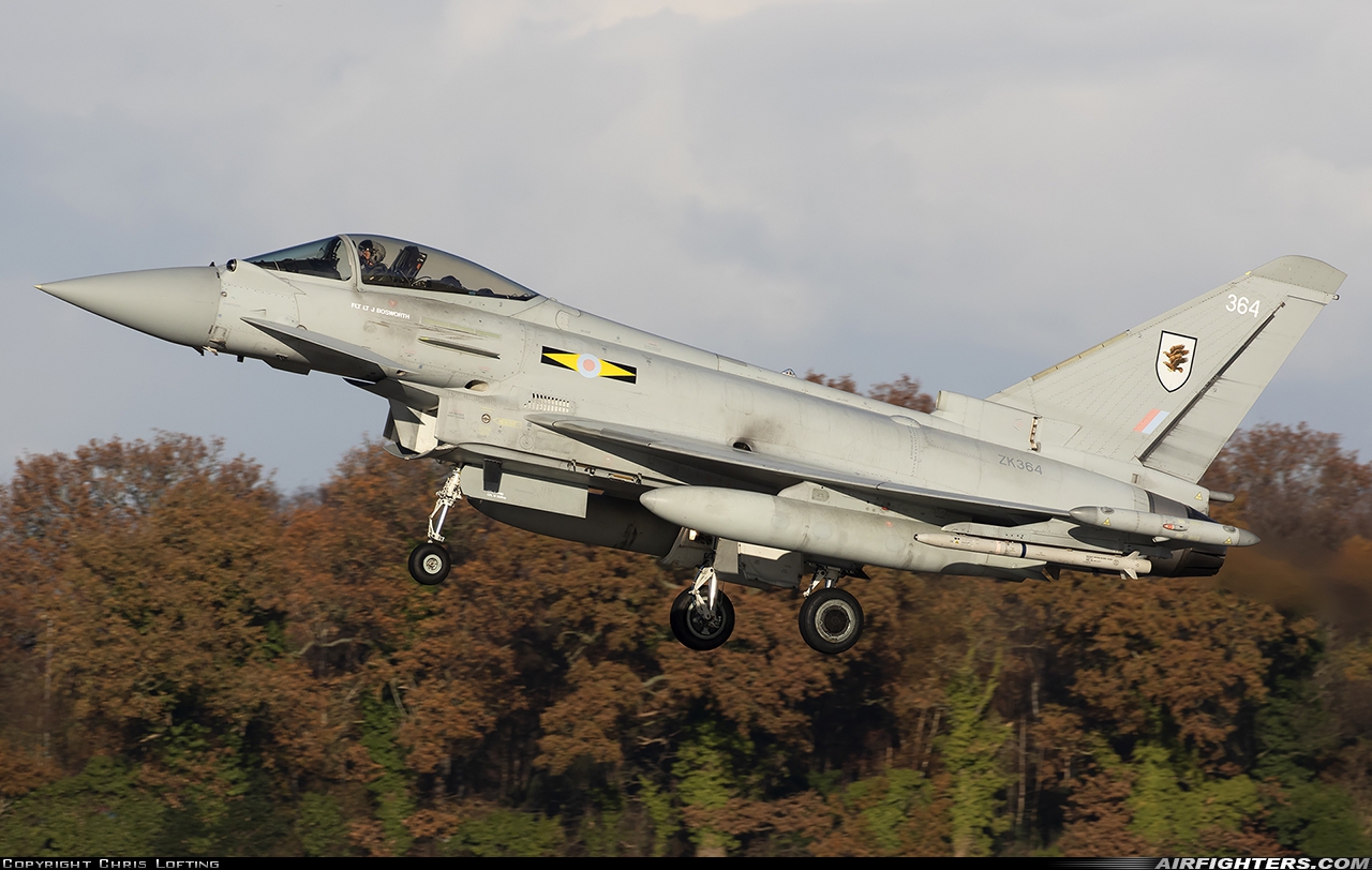 UK - Air Force Eurofighter Typhoon FGR4 ZK364 at Coningsby (EGXC), UK