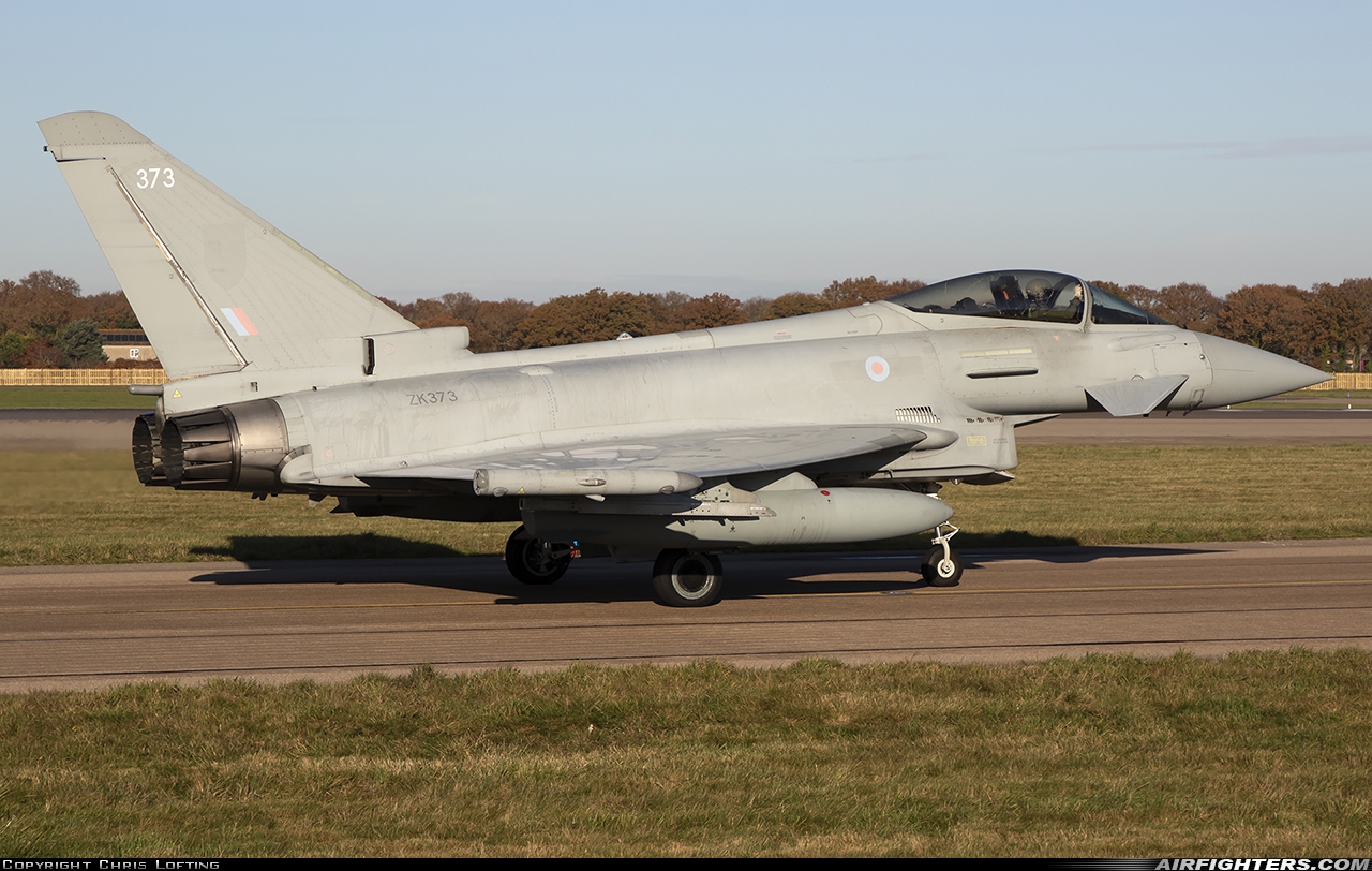 UK - Air Force Eurofighter Typhoon FGR4 ZK373 at Coningsby (EGXC), UK