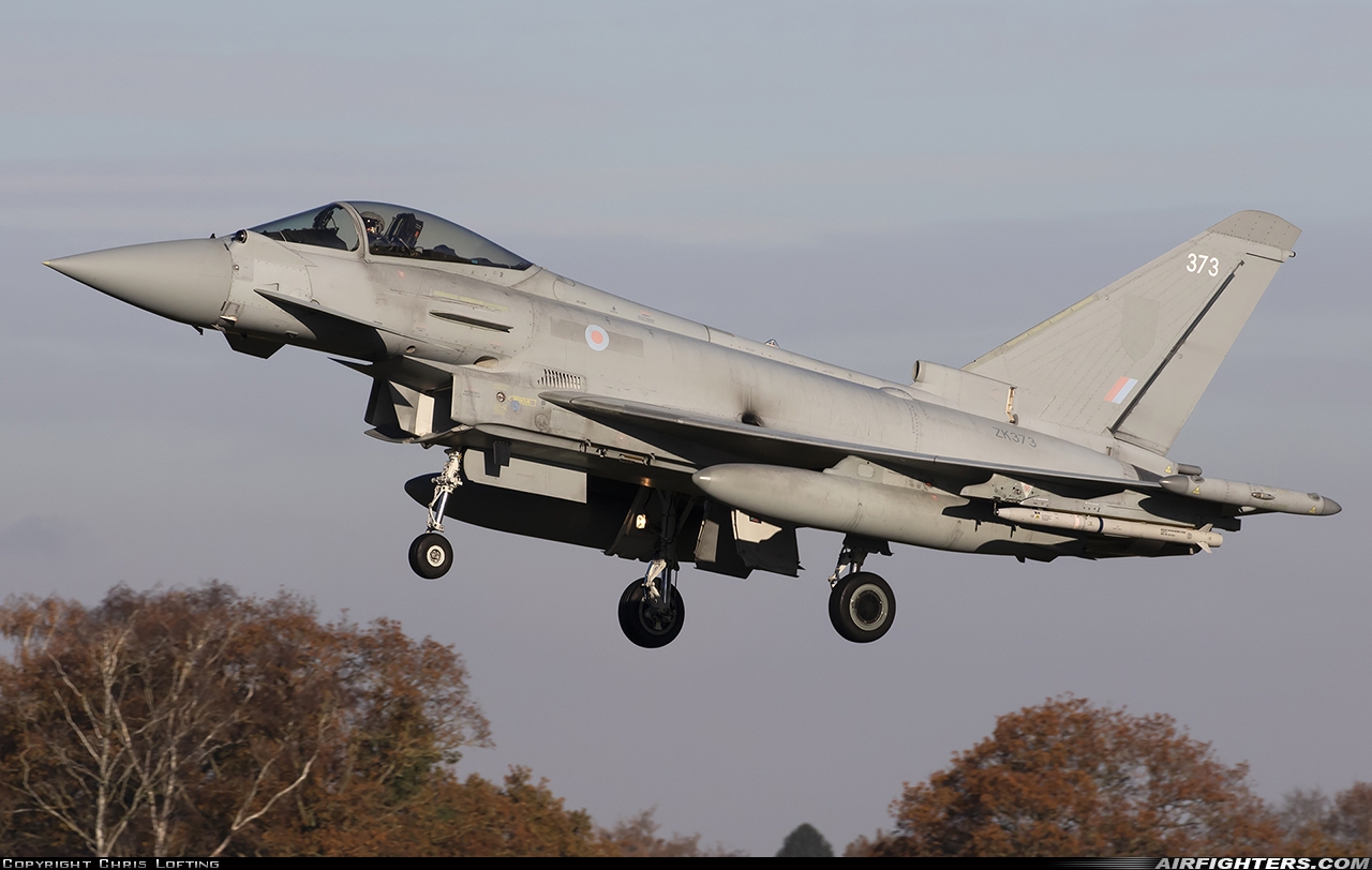 UK - Air Force Eurofighter Typhoon FGR4 ZK373 at Coningsby (EGXC), UK