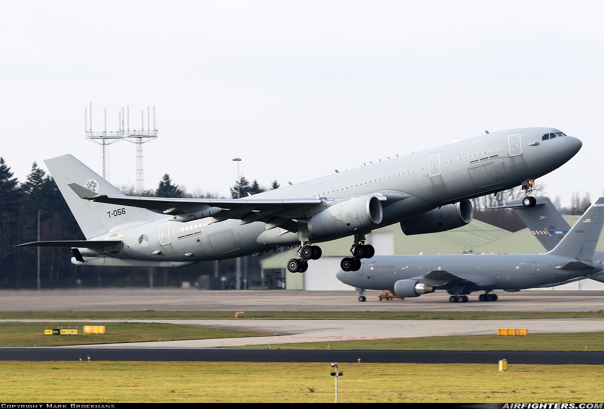 Netherlands - Air Force Airbus KC-30M (A330-243MRTT) T-056 at Eindhoven (- Welschap) (EIN / EHEH), Netherlands