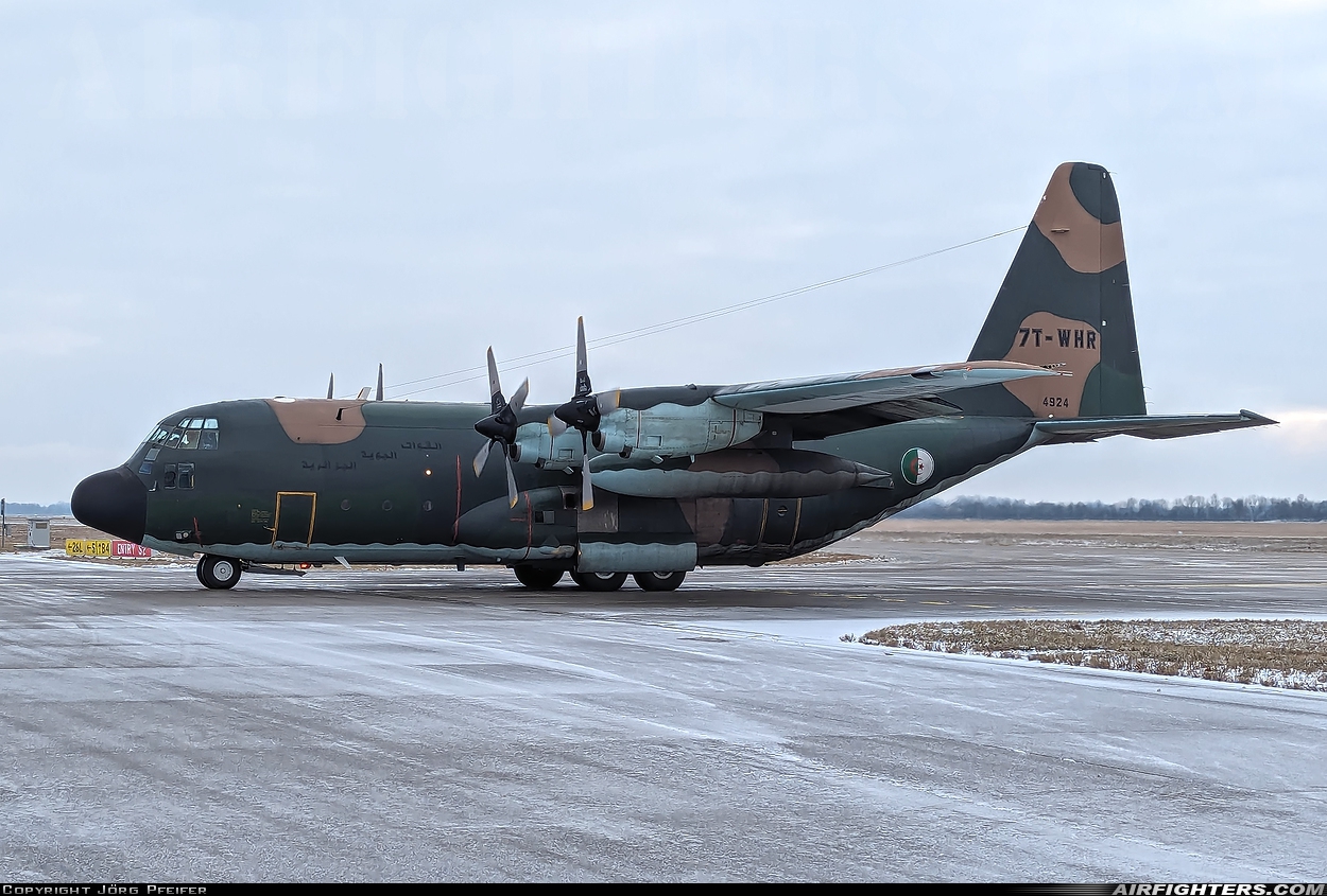 Algeria - Air Force Lockheed C-130H Hercules (L-382) 7T-WHR at Munich (- Franz Josef Strauss) (MUC / EDDM), Germany