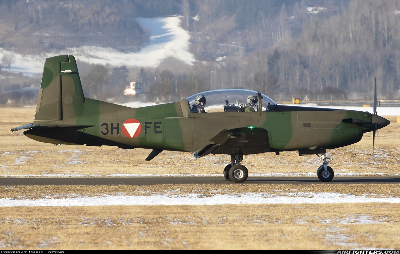 Austria - Air Force Pilatus PC-7 Turbo Trainer 3H-FE at Zeltweg (LOXZ), Austria