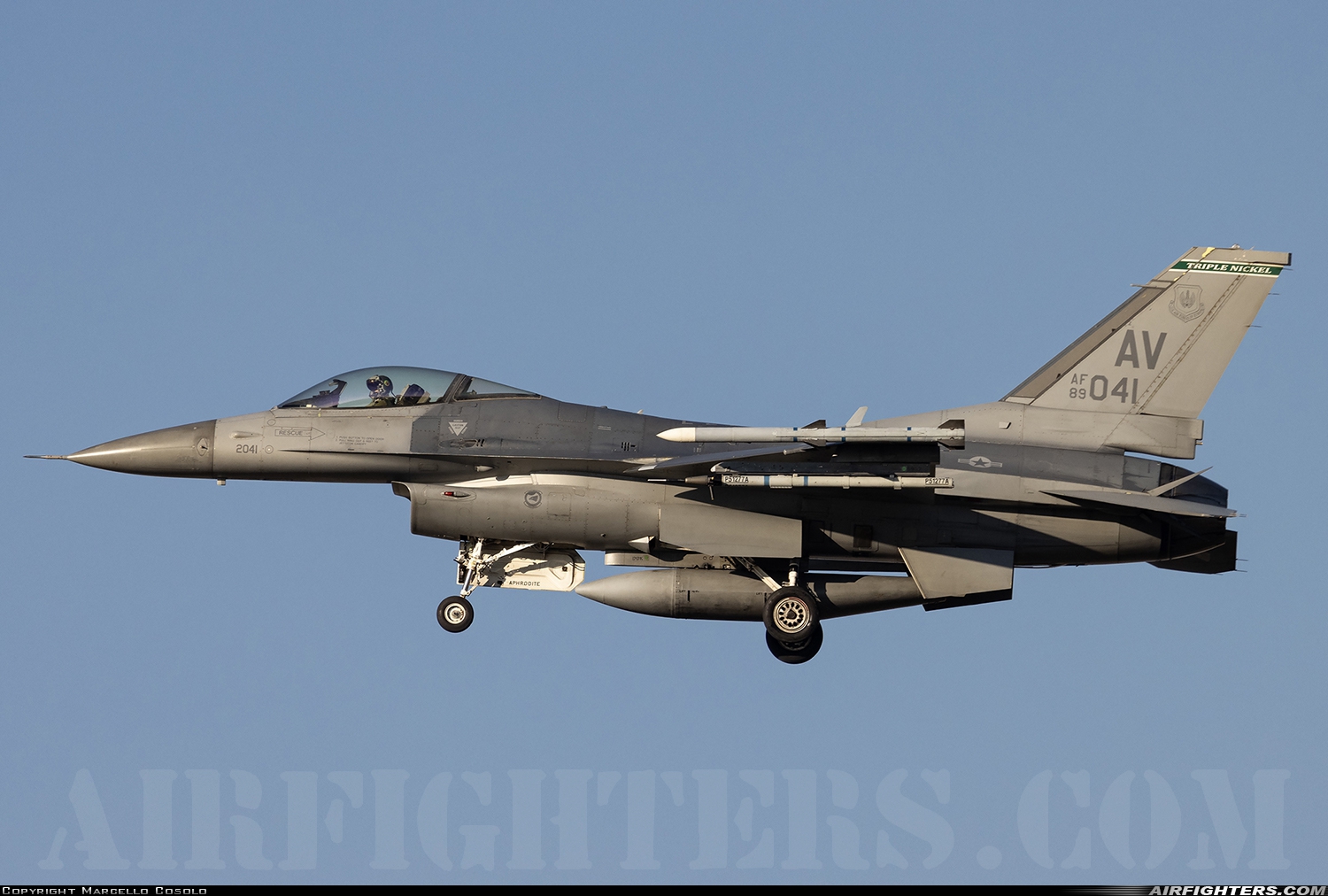 USA - Air Force General Dynamics F-16C Fighting Falcon 89-2041 at Treviso - Istrana (Vittorio Bragadin) (LIPS), Italy