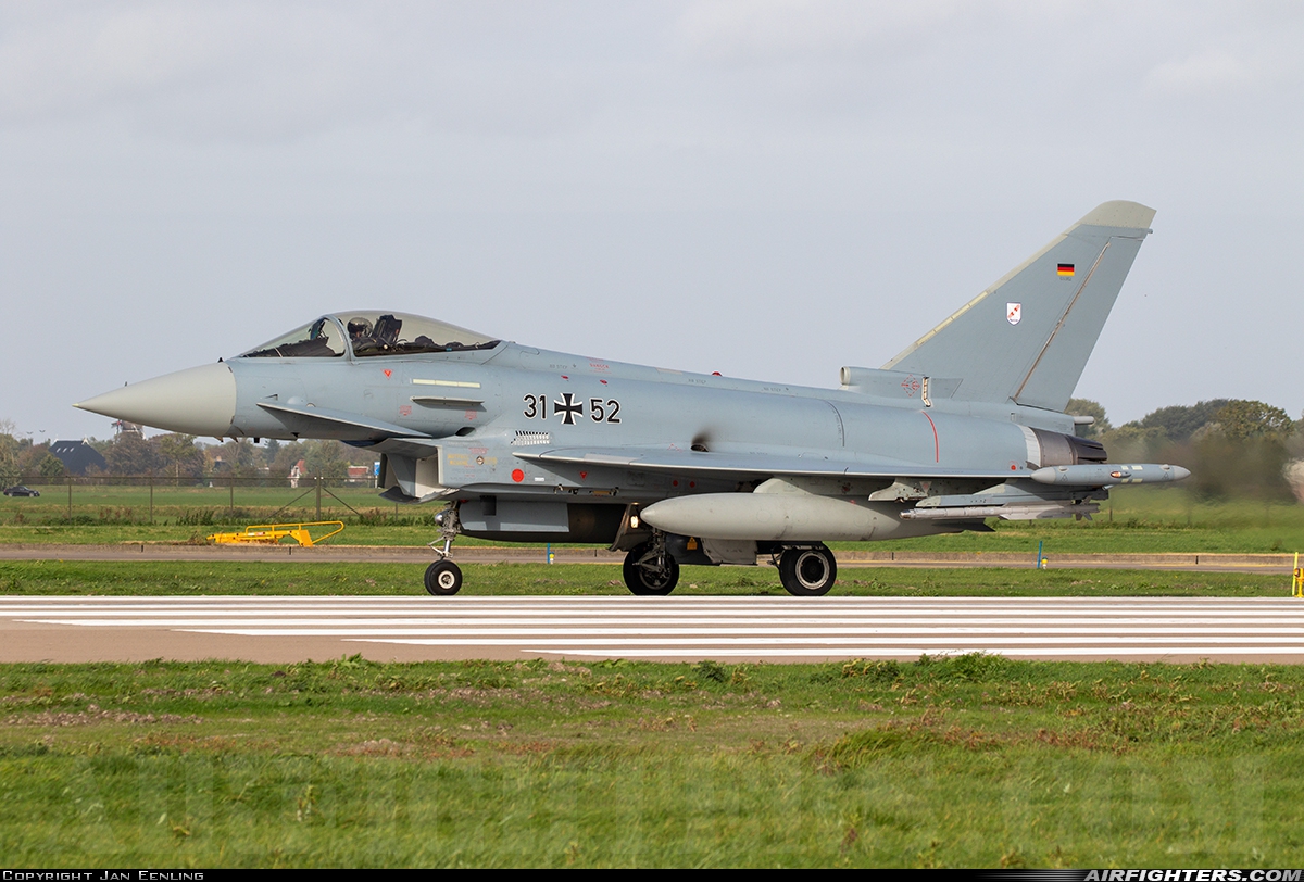 Germany - Air Force Eurofighter EF-2000 Typhoon S 31+52 at Leeuwarden (LWR / EHLW), Netherlands