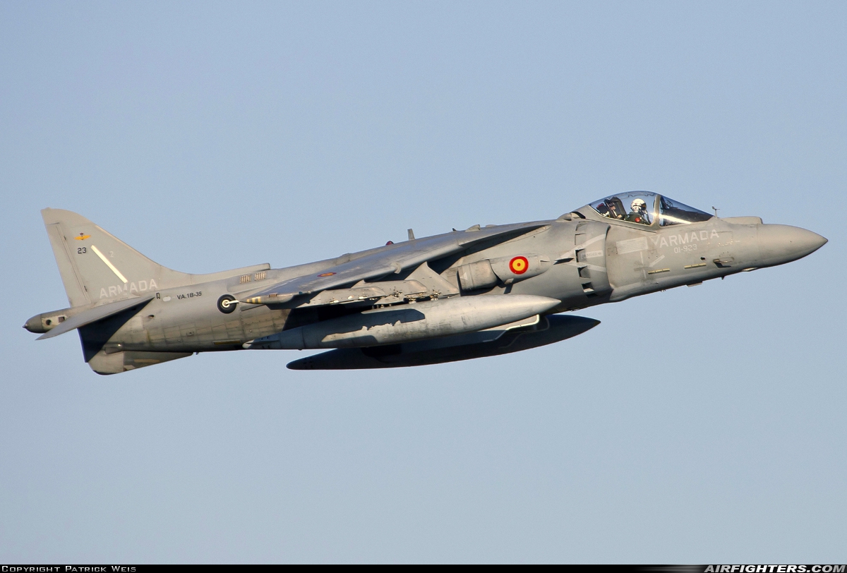 Spain - Navy McDonnell Douglas EAV-8B+ Harrier II VA.1B-35 at Madrid - Torrejon (TOJ / LETO), Spain