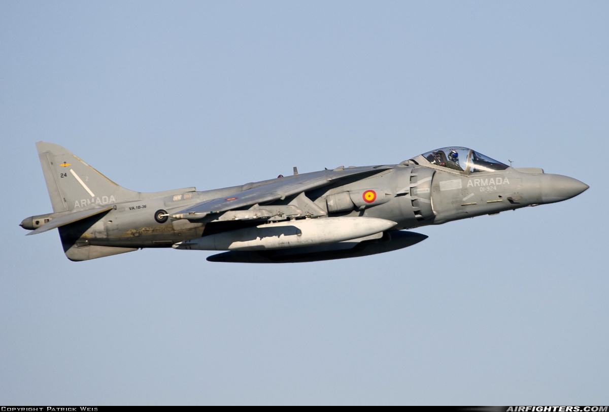 Spain - Navy McDonnell Douglas EAV-8B+ Harrier II VA.1B-36 at Madrid - Torrejon (TOJ / LETO), Spain