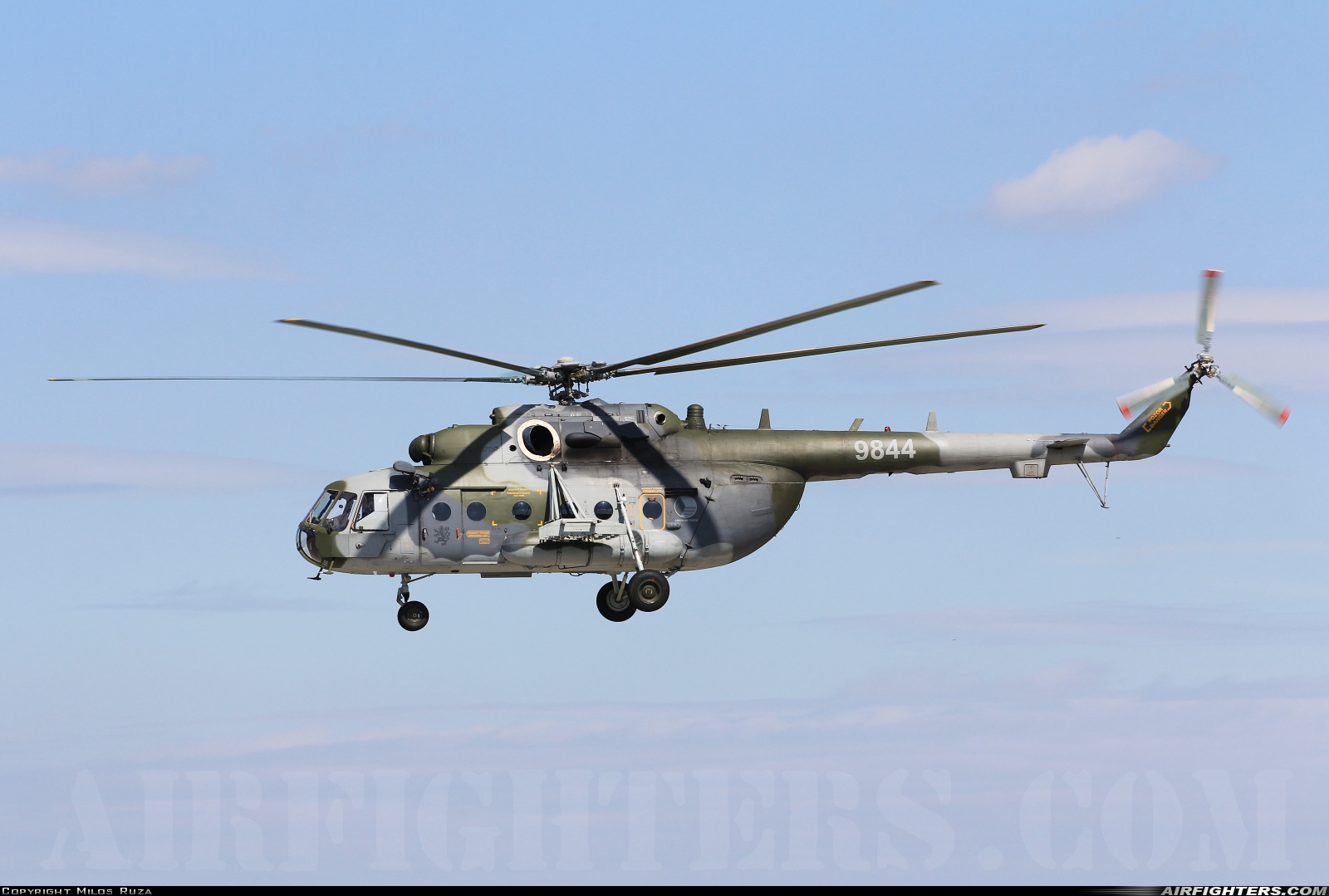 Czech Republic - Air Force Mil Mi-171Sh 9844 at Namest nad Oslavou (LKNA), Czech Republic