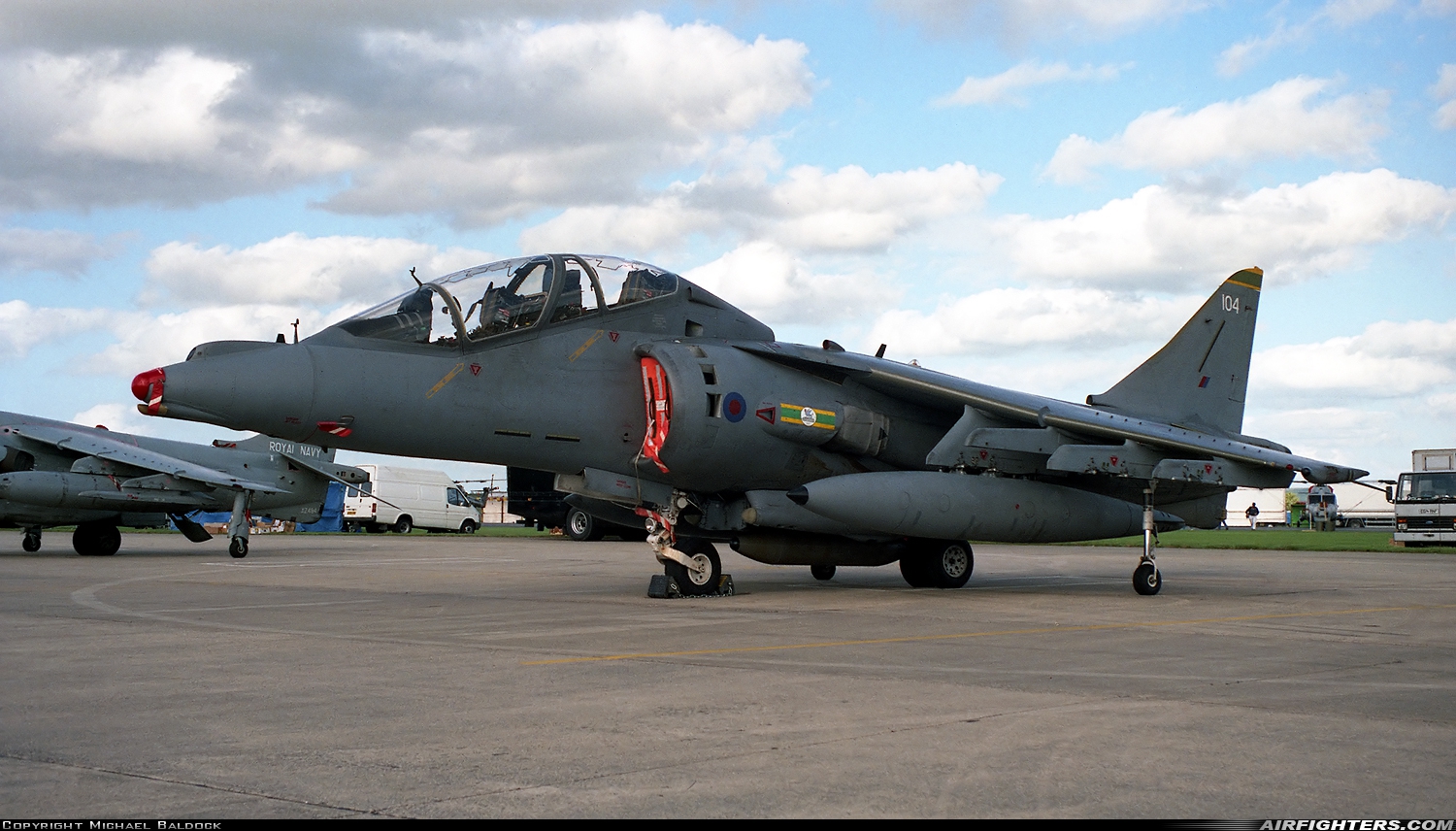 UK - Air Force British Aerospace Harrier T.10 ZH656 at Yeovilton (YEO / EGDY), UK