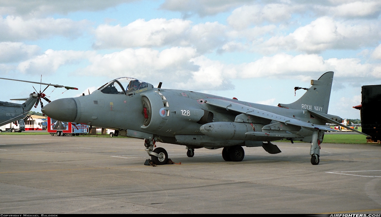 UK - Navy British Aerospace Sea Harrier FA.2 XZ494 at Yeovilton (YEO / EGDY), UK