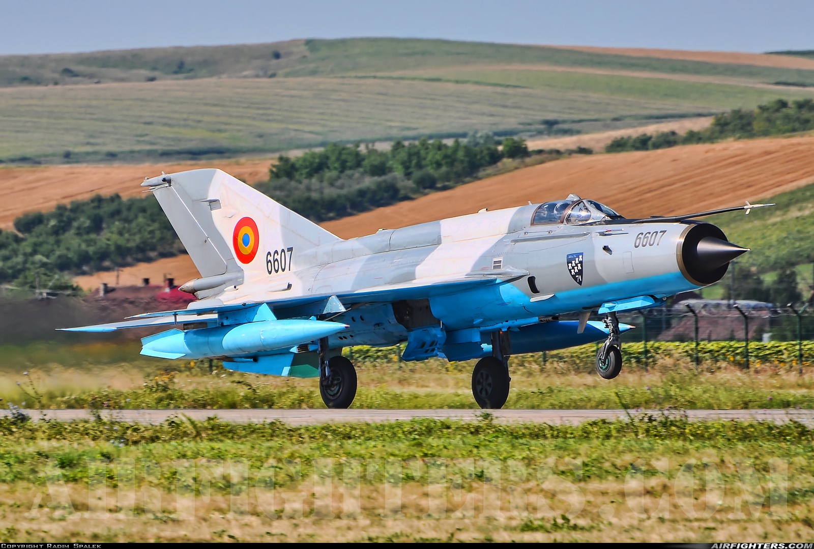 Romania - Air Force Mikoyan-Gurevich MiG-21MF-75 Lancer C 6607 at Campia Turzii (LRCT), Romania