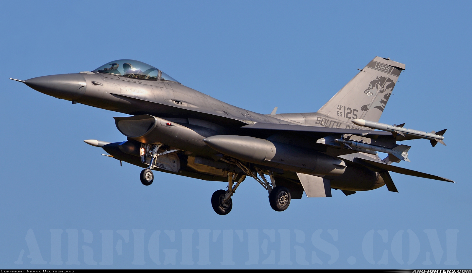 USA - Air Force General Dynamics F-16C Fighting Falcon 89-2125 at Schleswig (- Jagel) (WBG / ETNS), Germany